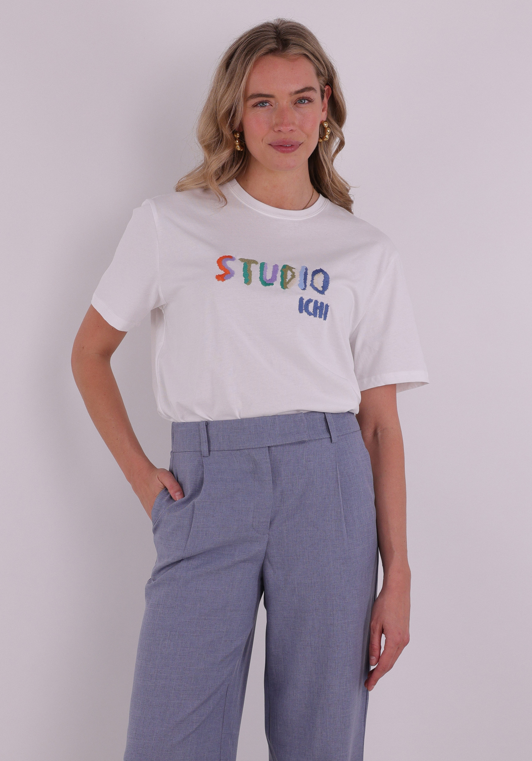 Ichi T-shirt Rubby 20125171 Wit