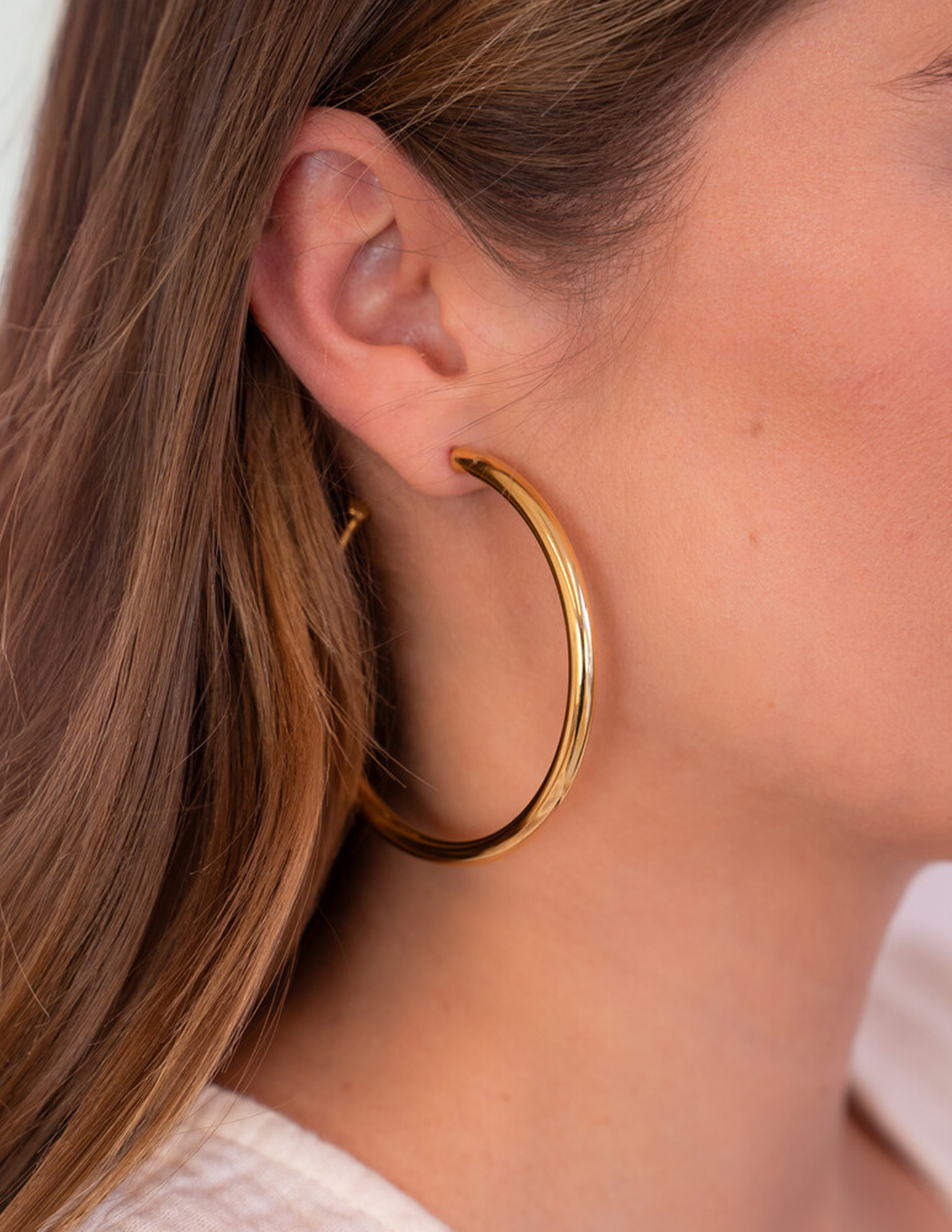 My Jewellery Bold statement oorringen basic medium MJ12806 Goud