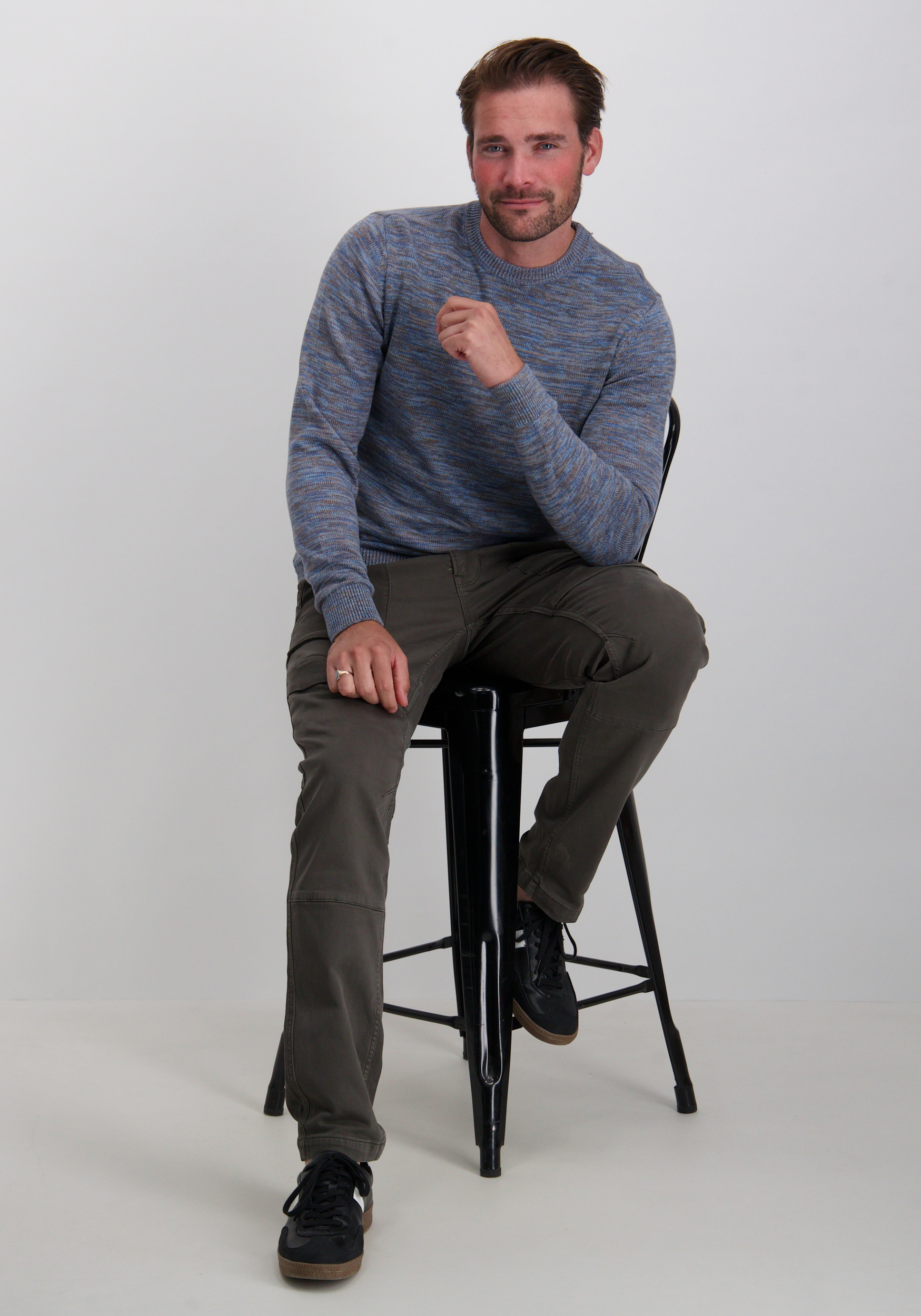 Petrol Trui M-3050-KWR240 Blauw