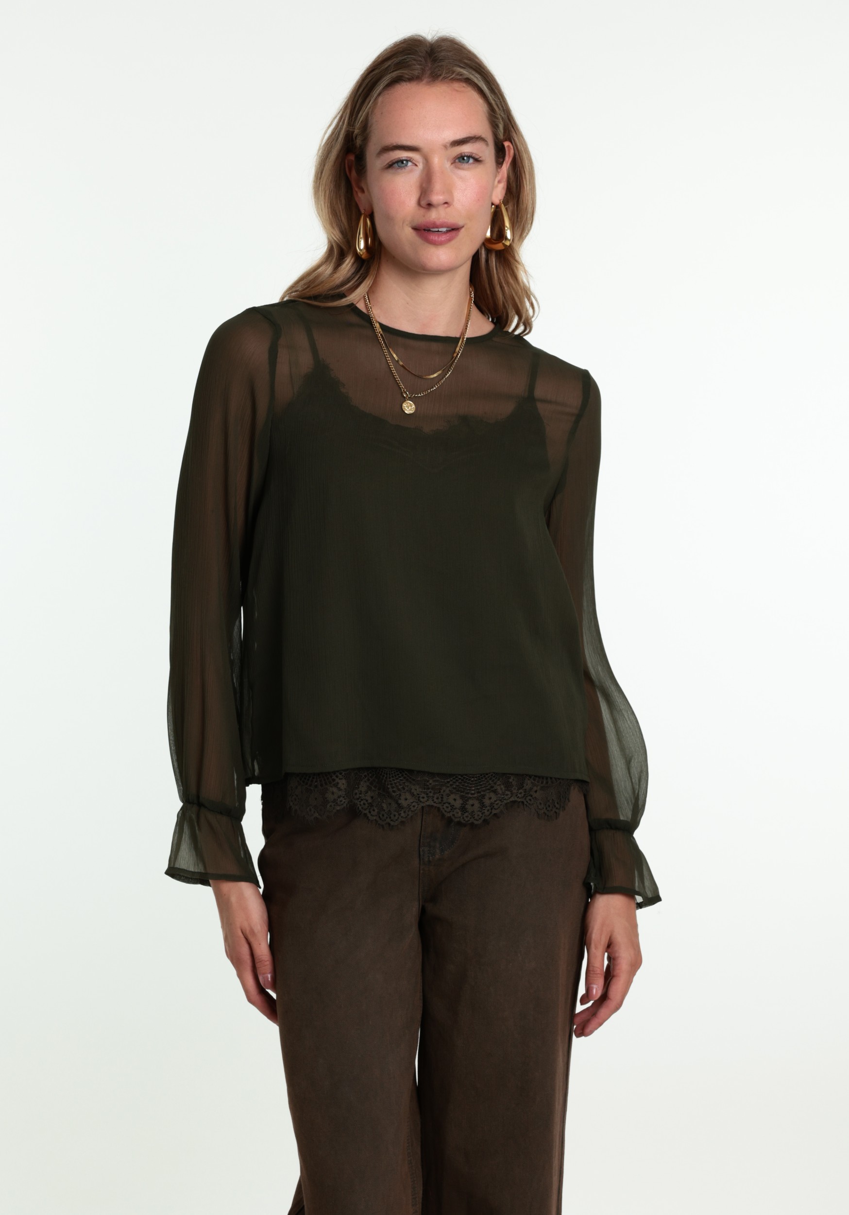 VERO MODA Blouse Lalie 10352679 Groen