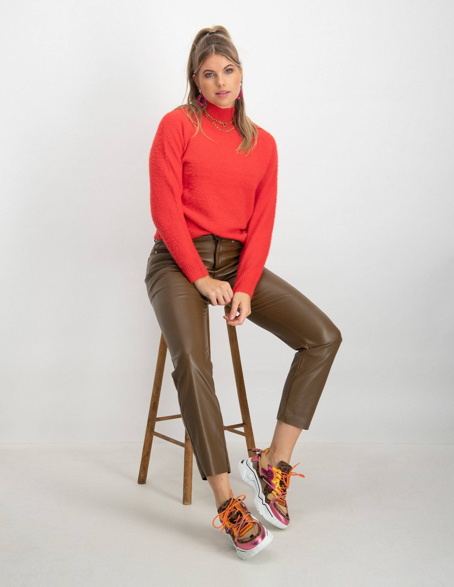 Only Skinny broek Emily 15209293 Midden bruin