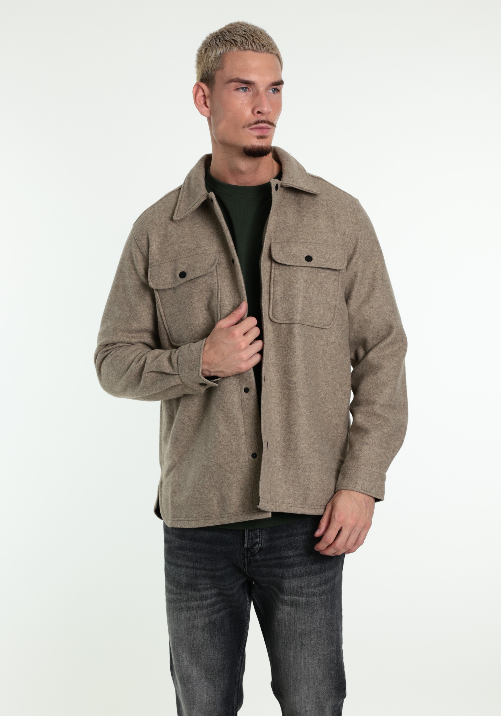 ONLY & SONS Overshirt Ash 22023564 Beige
