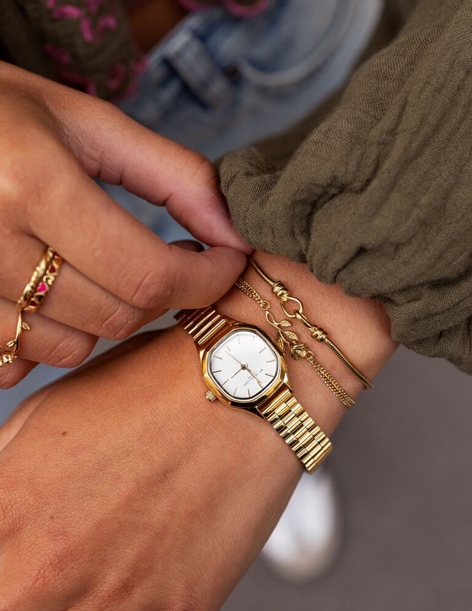 My Jewellery Vintage armband connected MJ11235 Goud