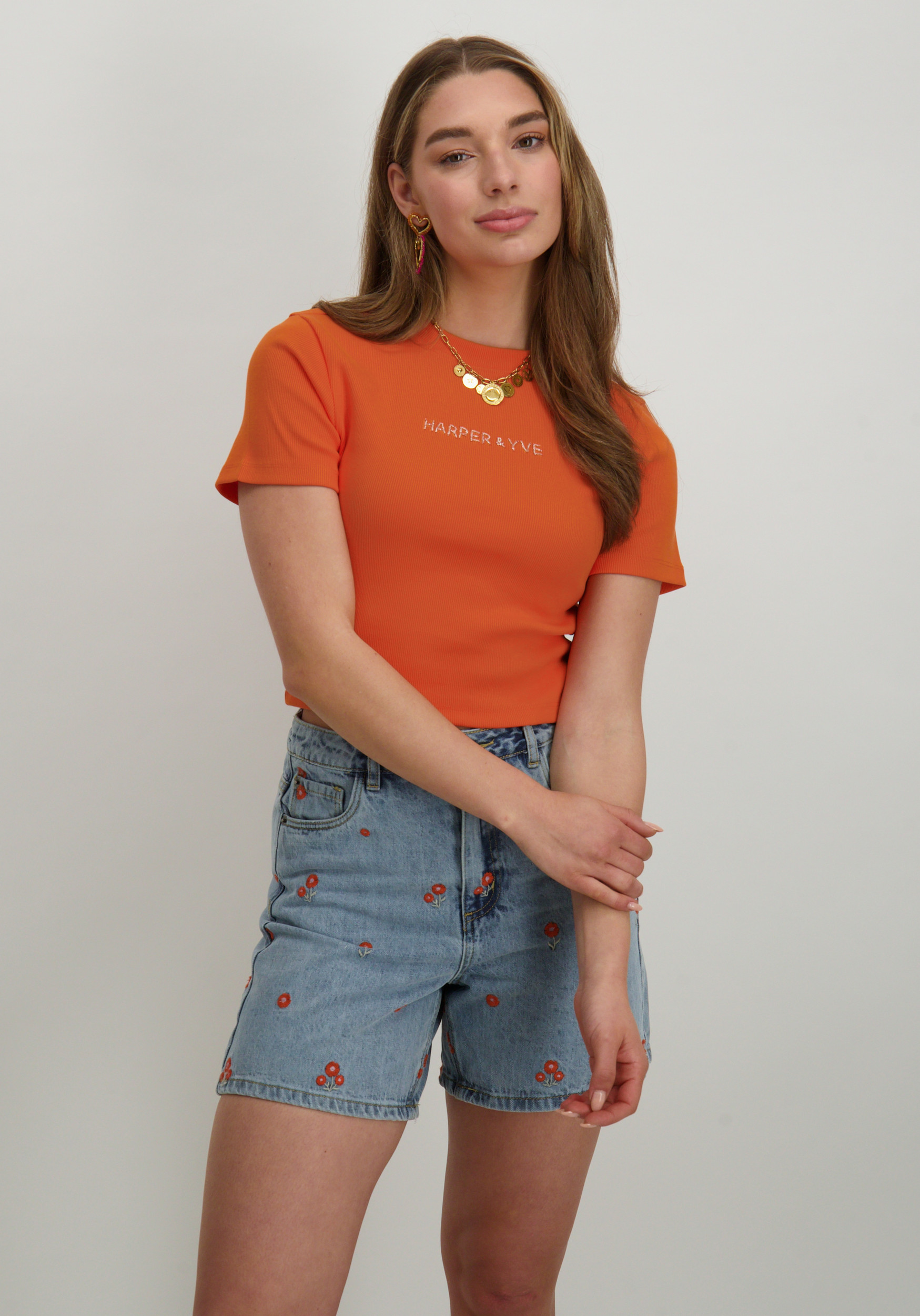 Harper & Yve Top Demmy HS25Y307 Oranje