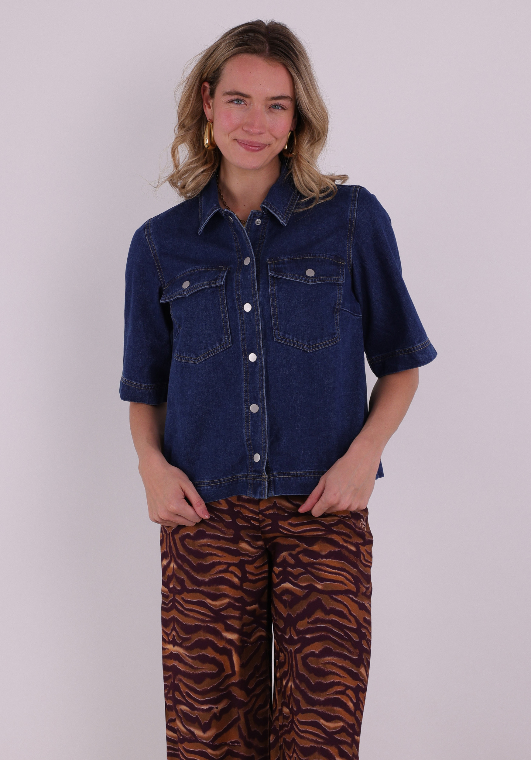 Only Blouse Belle 15347084 Donker blauw