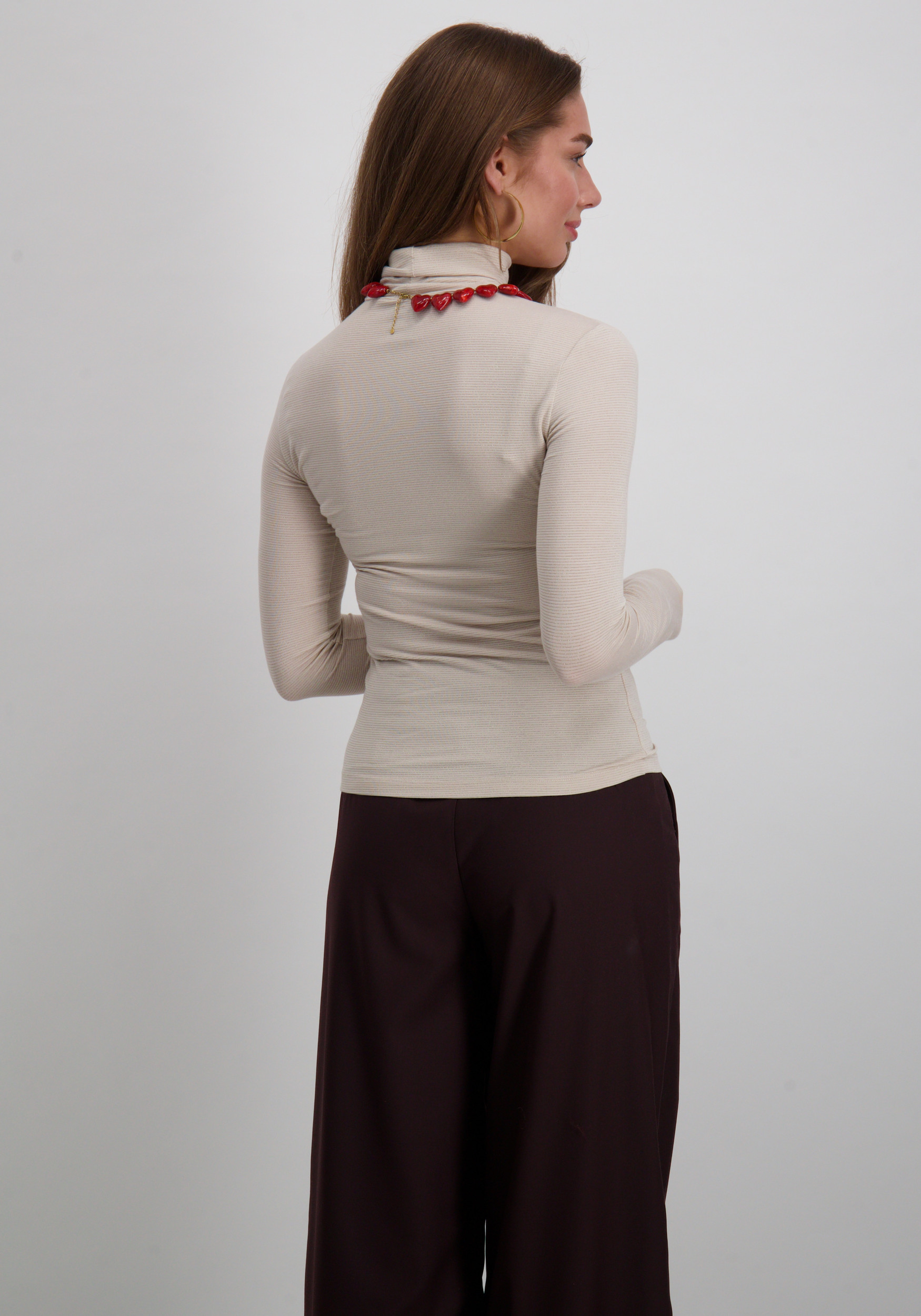 Vero moda Top Lava glitter 10334586 Ecru