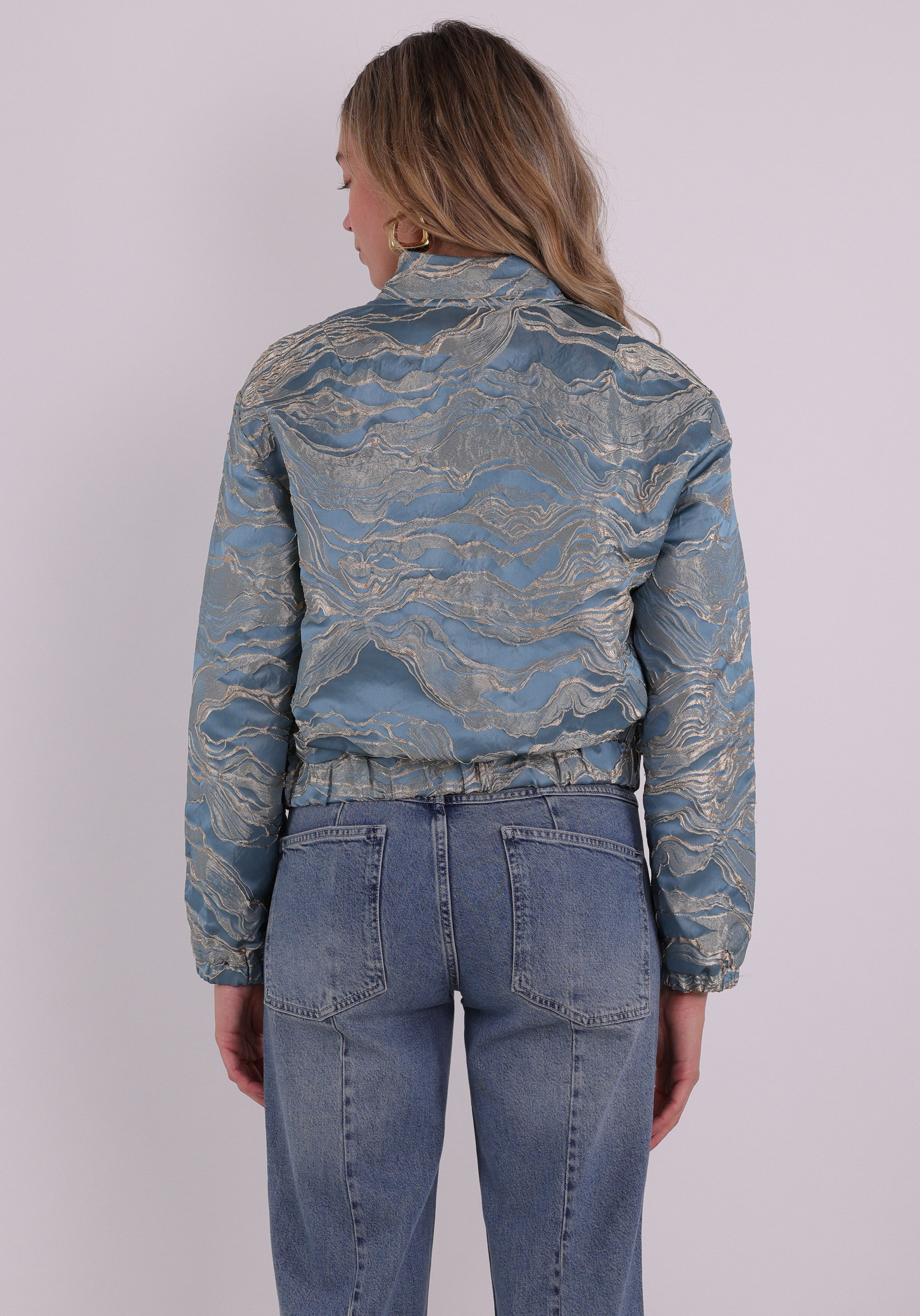 Jansen Amsterdam Bomberjack QWEN SS26 Licht blauw