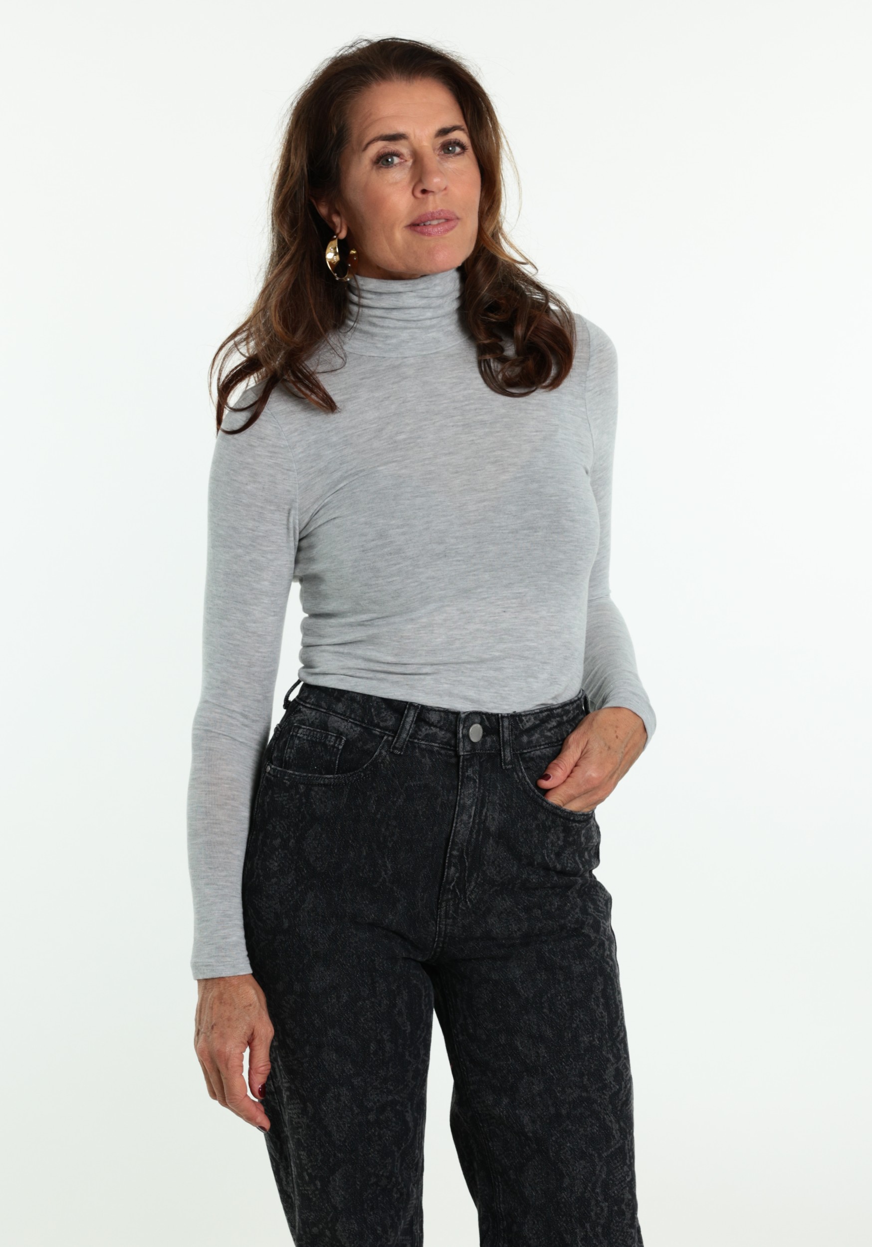 ONLY Top Glamour 15380914 Licht grijs