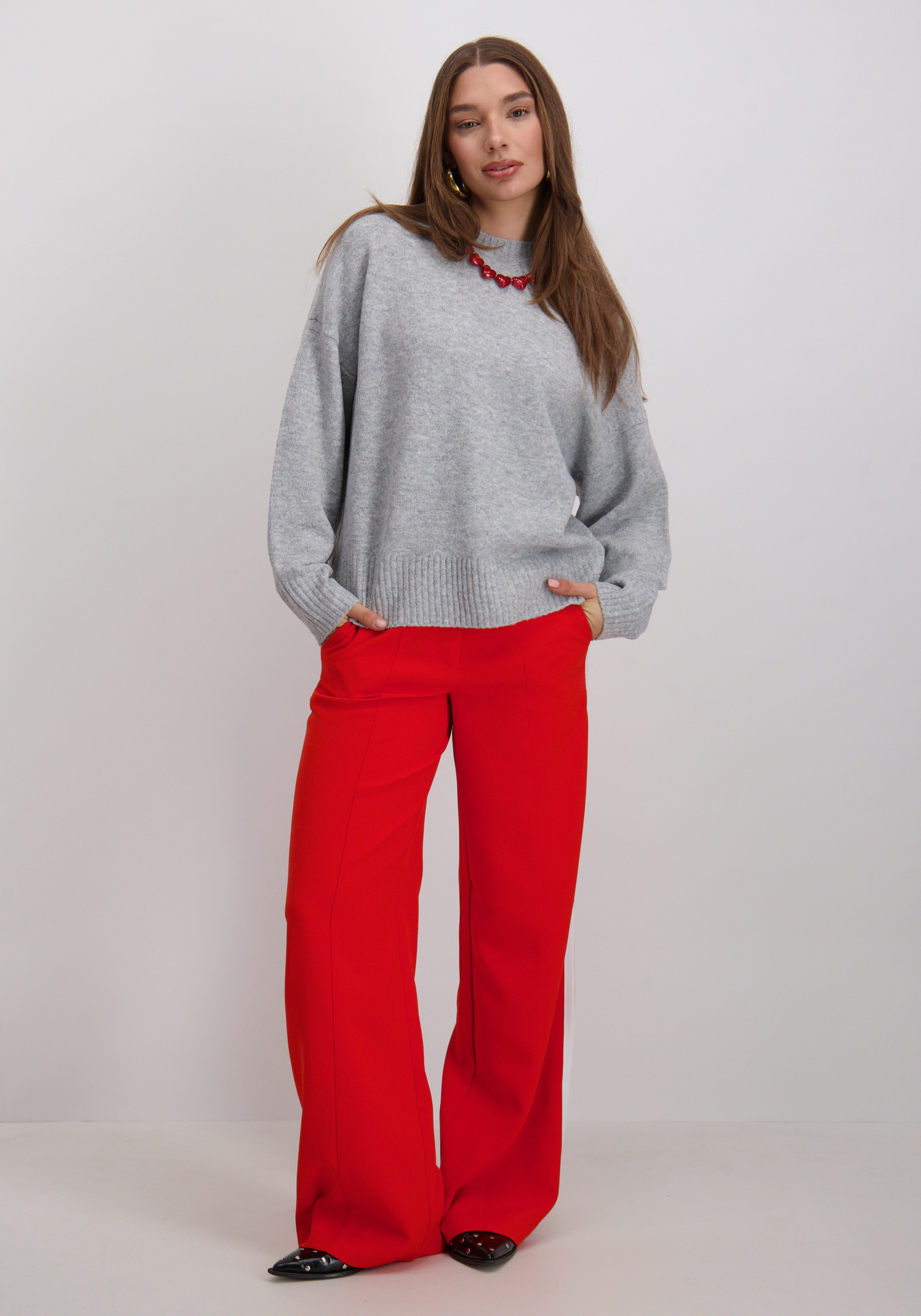 Vero moda Trui Boom 10320463 Licht grijs