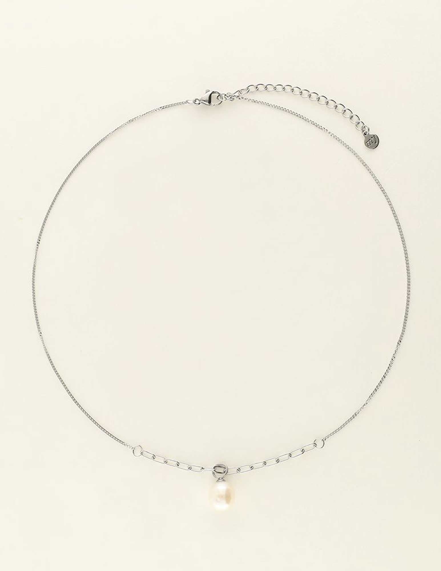 My Jewellery Schakelketting met parel MJ08760 Zilver