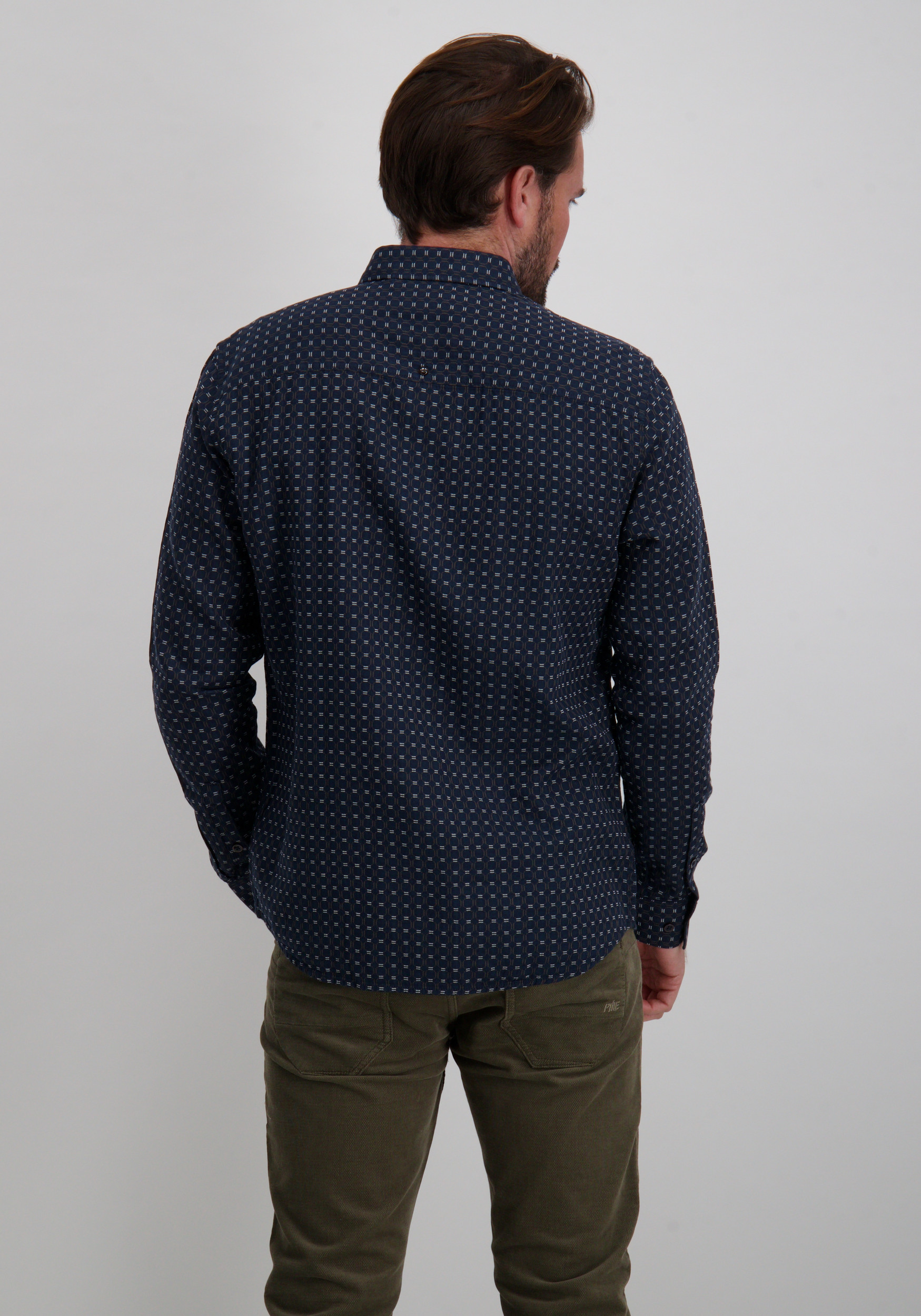 No Excess Overhemd all-over print 29450940 Donker blauw