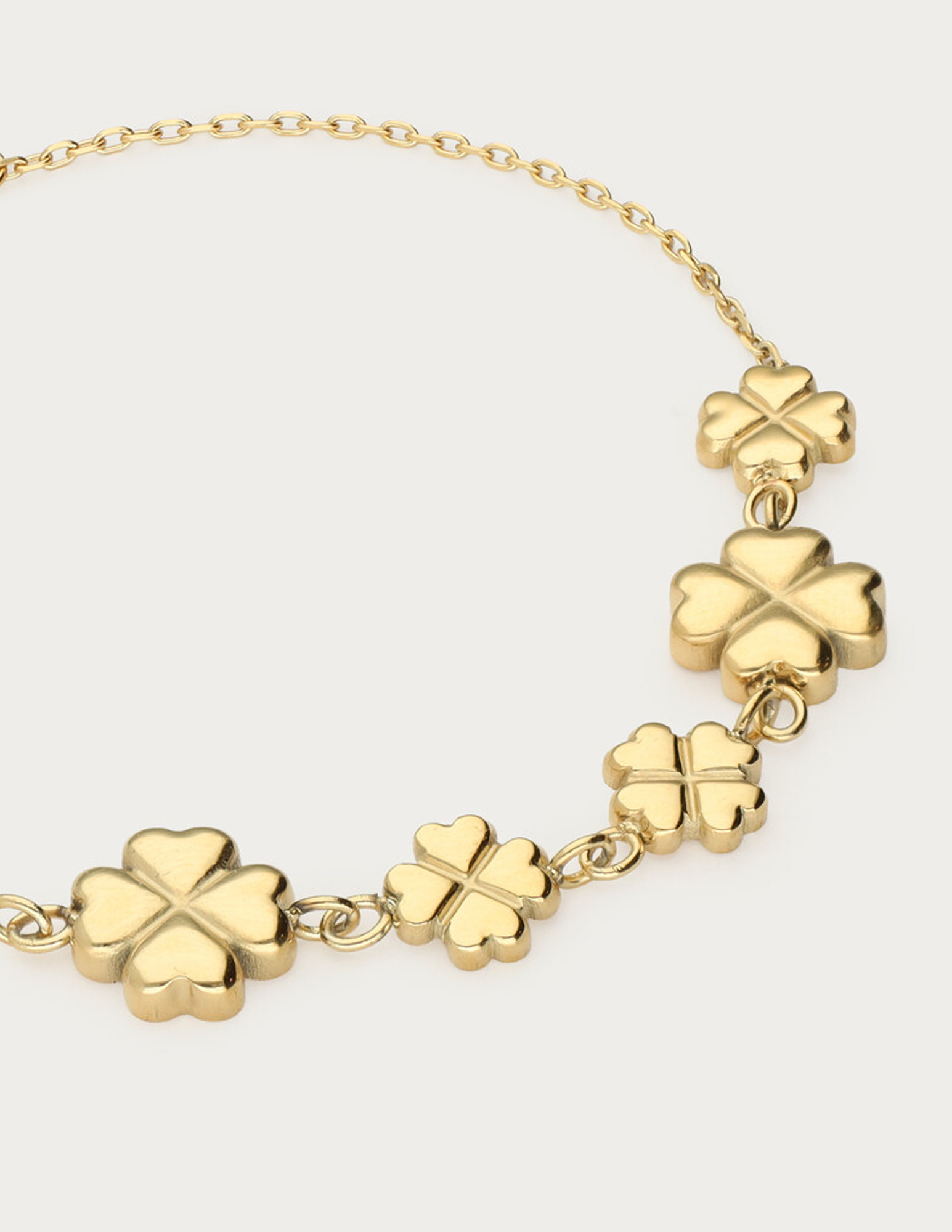 My Jewellery Armband met zes klavers MJ14837 Goud