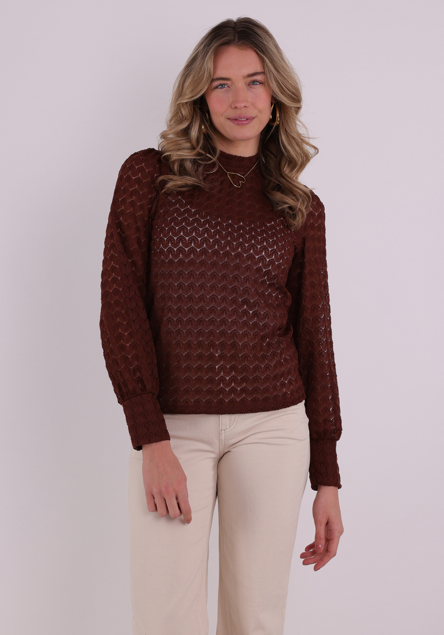 Jacqueline de jonge Top Avery 15268408 Donker bruin