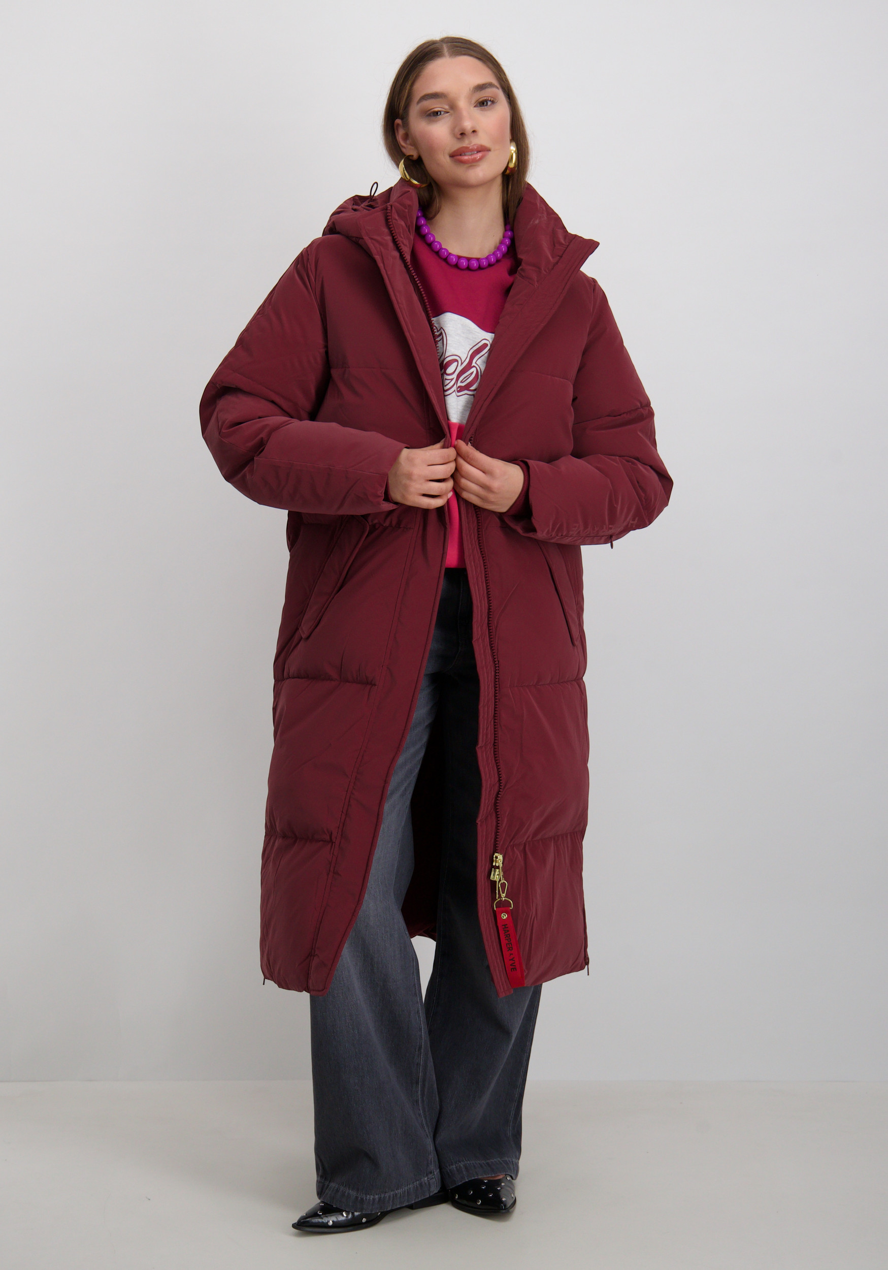 Harper & Yve Winterjas Yitty AW25N202 Bordeaux