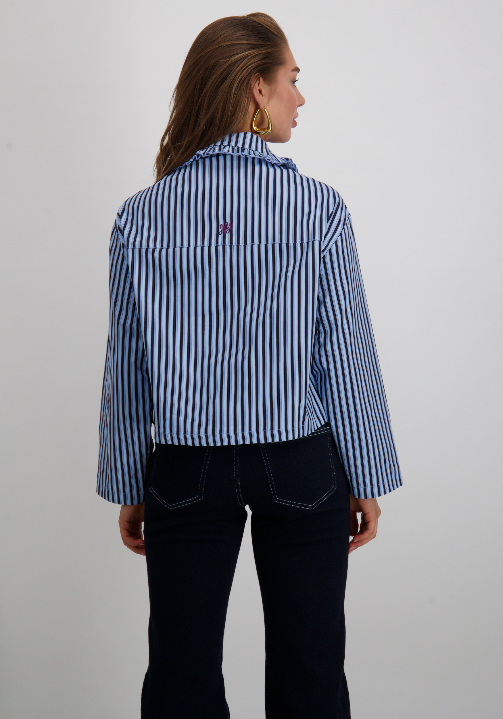 Harper & Yve Blouse James DW25P616 Blauw