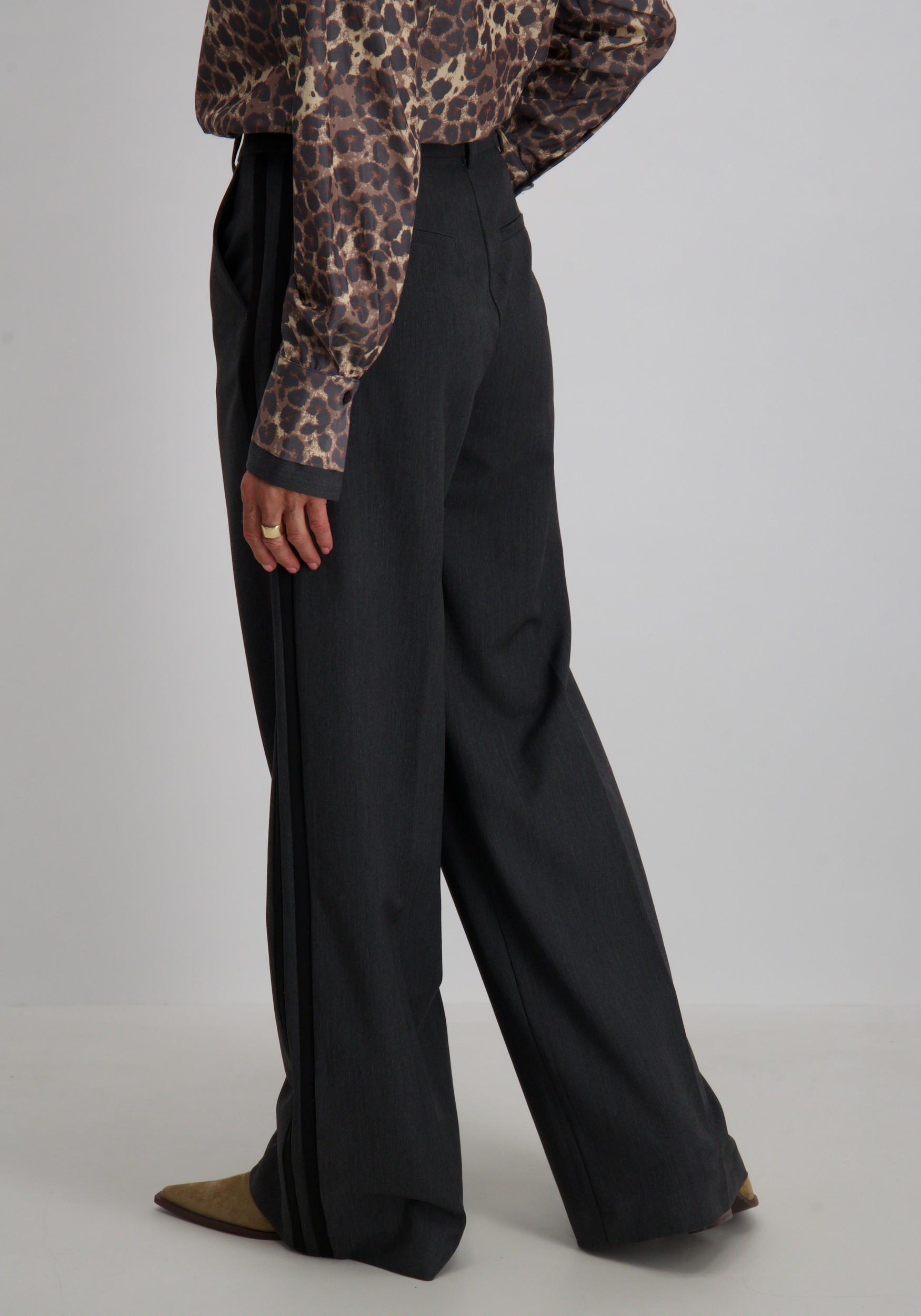 Jansen Amsterdam Broek BRIDGET W25 Donker Grijs