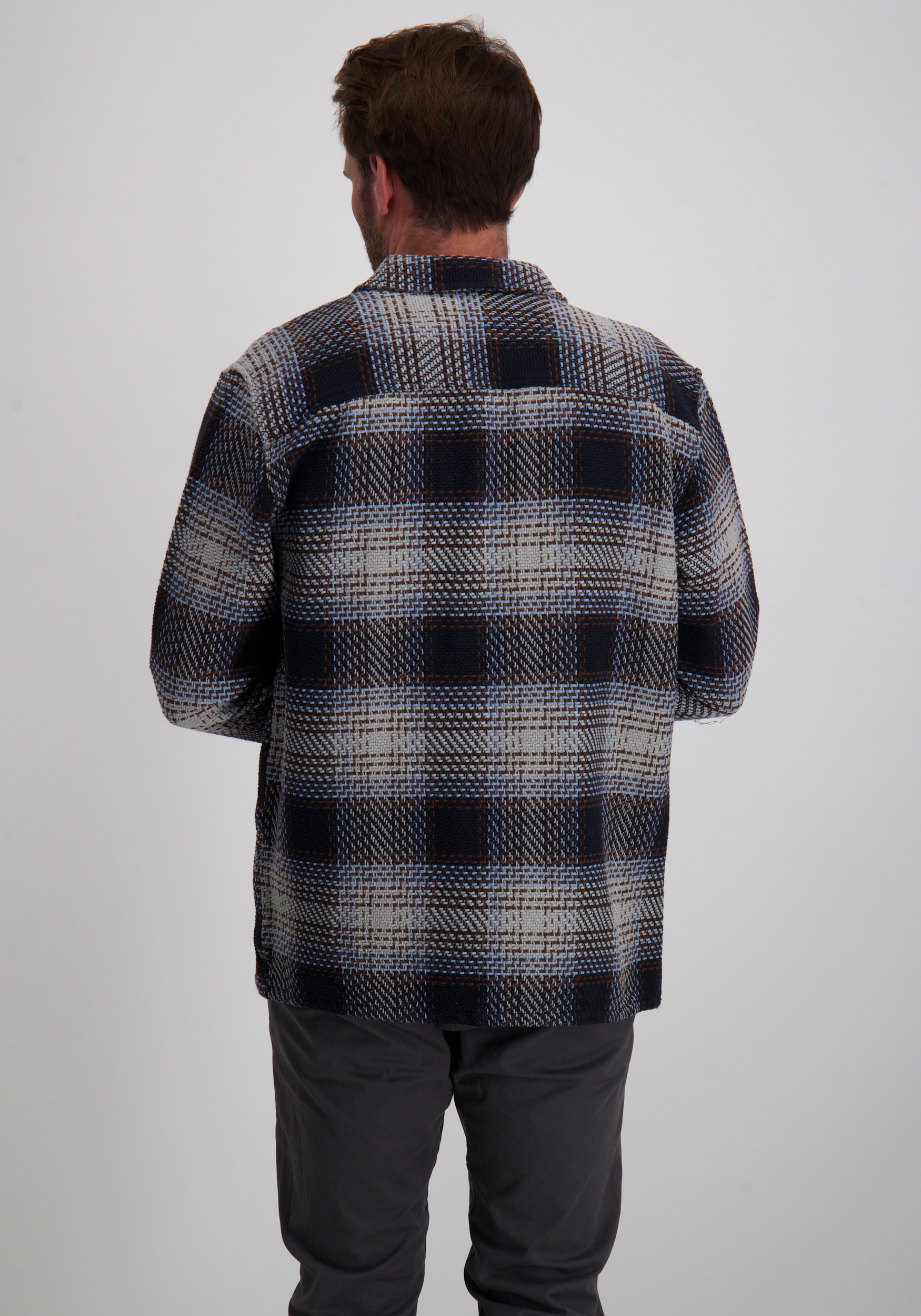 Petrol Overshirt M-3050-SIL405 Licht grijs