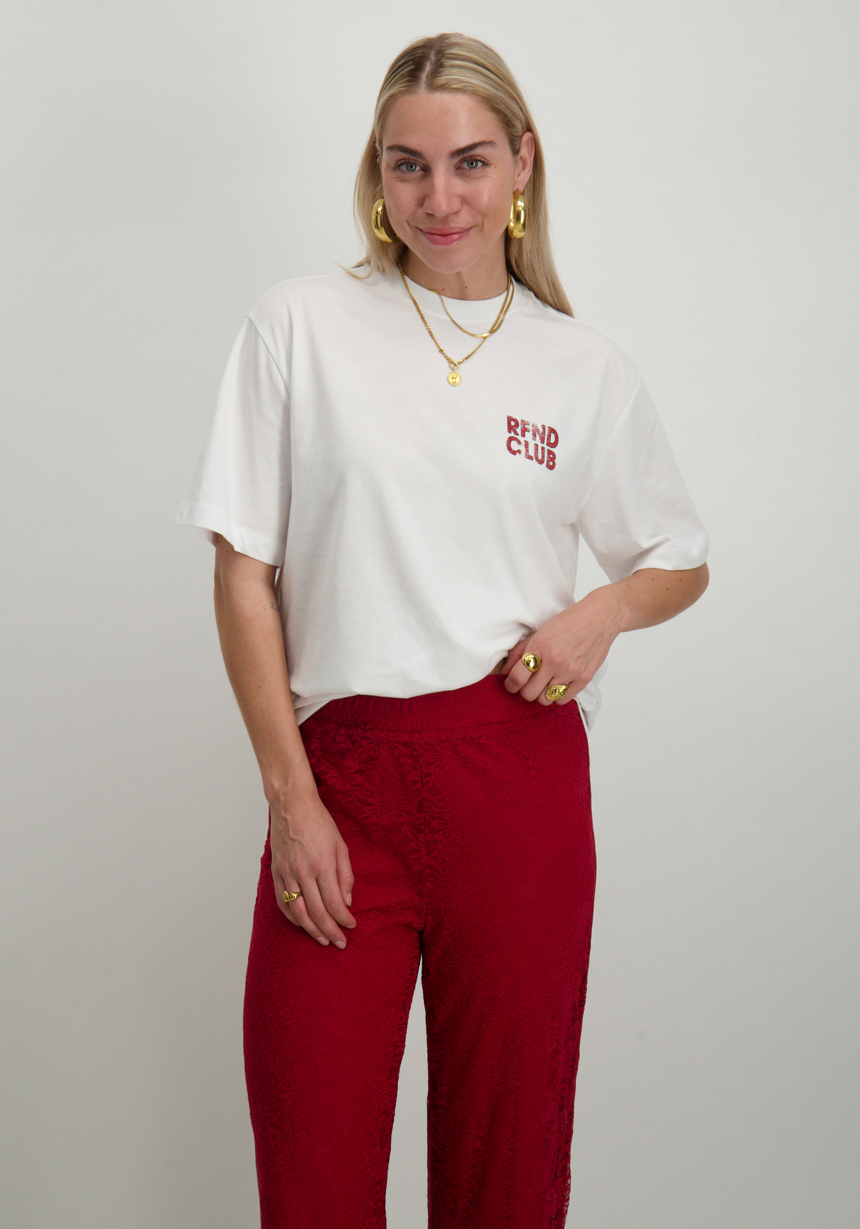 Refined Department T-shirt Maggy R2505713697 Wit