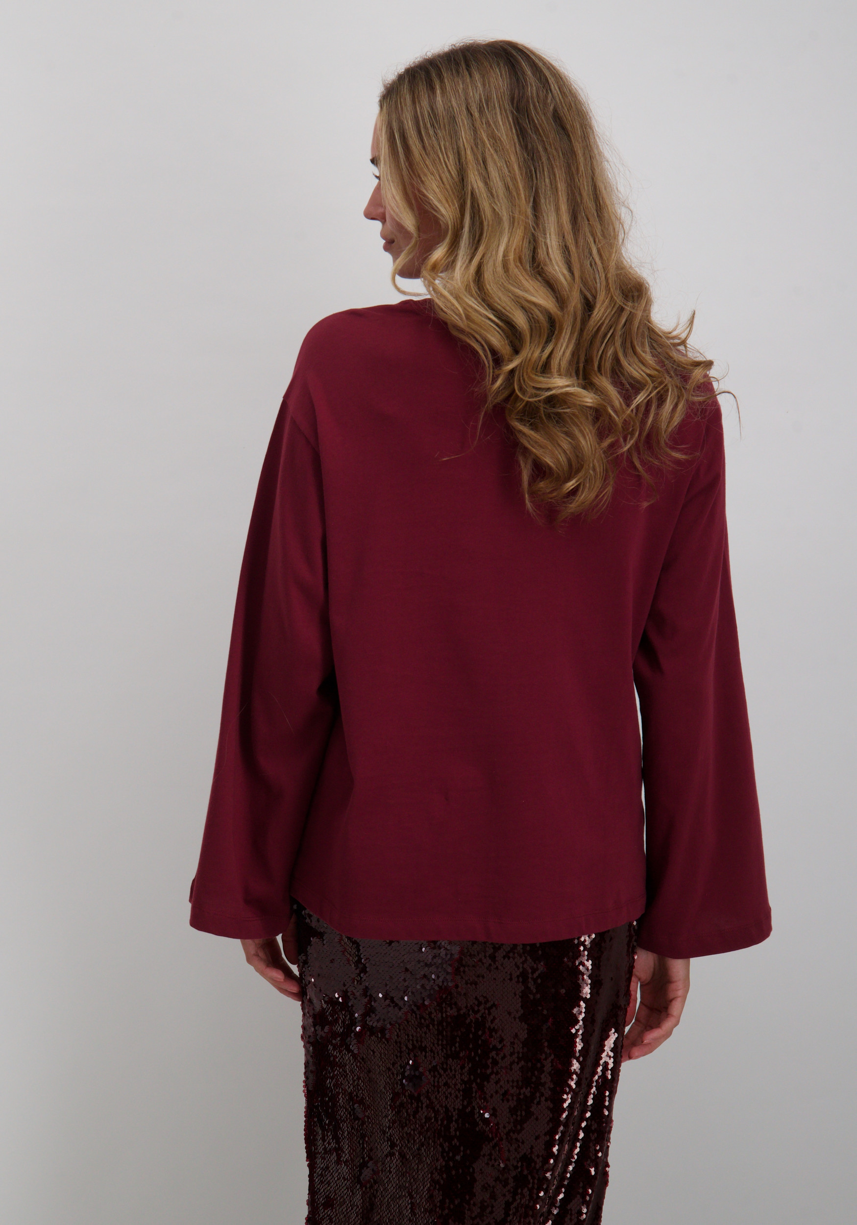 Refined Department T-shirt Winnie R25118183851 Bordeaux