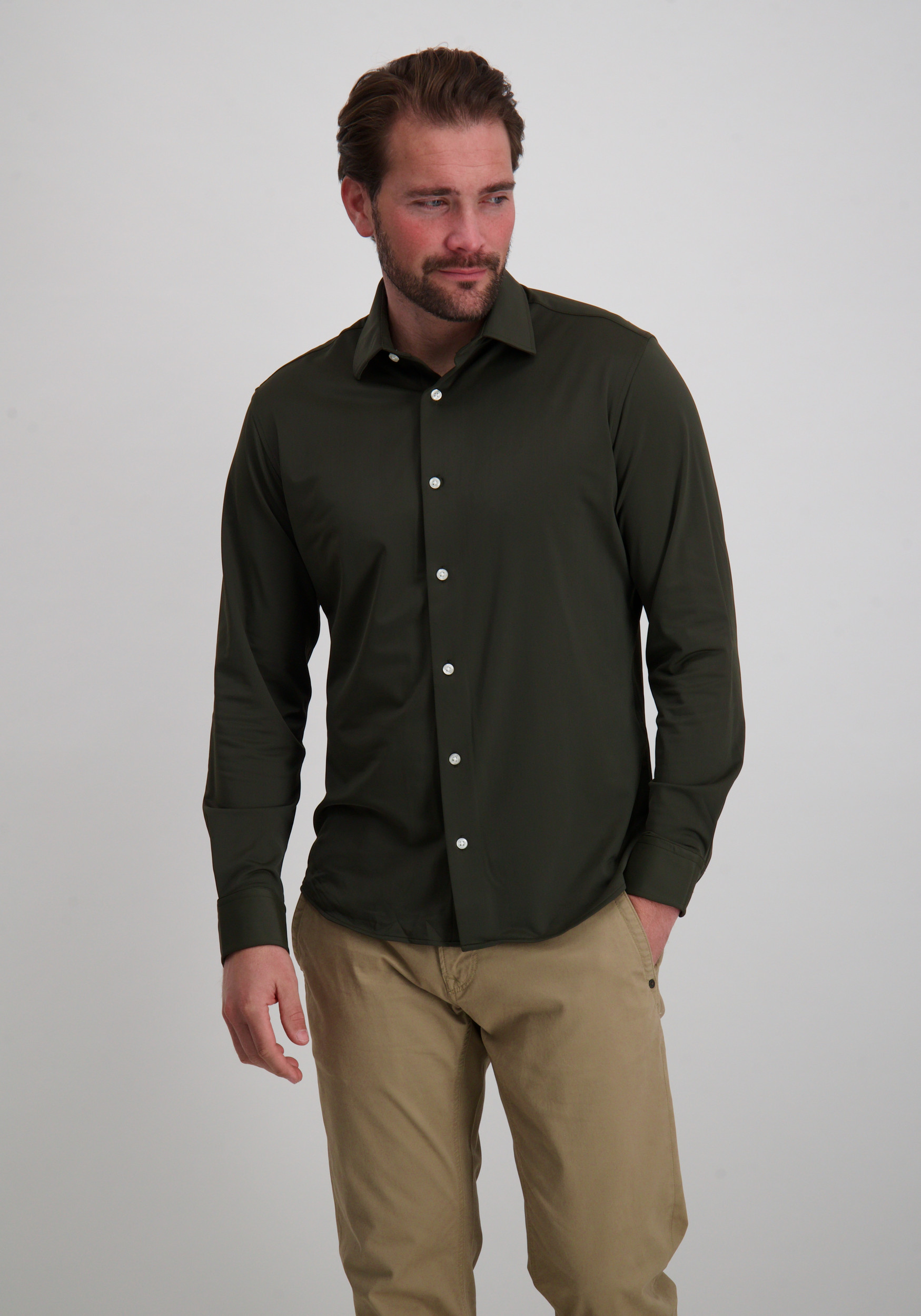 Jack & jones Overhemd Blaactive 12282199 Donker groen