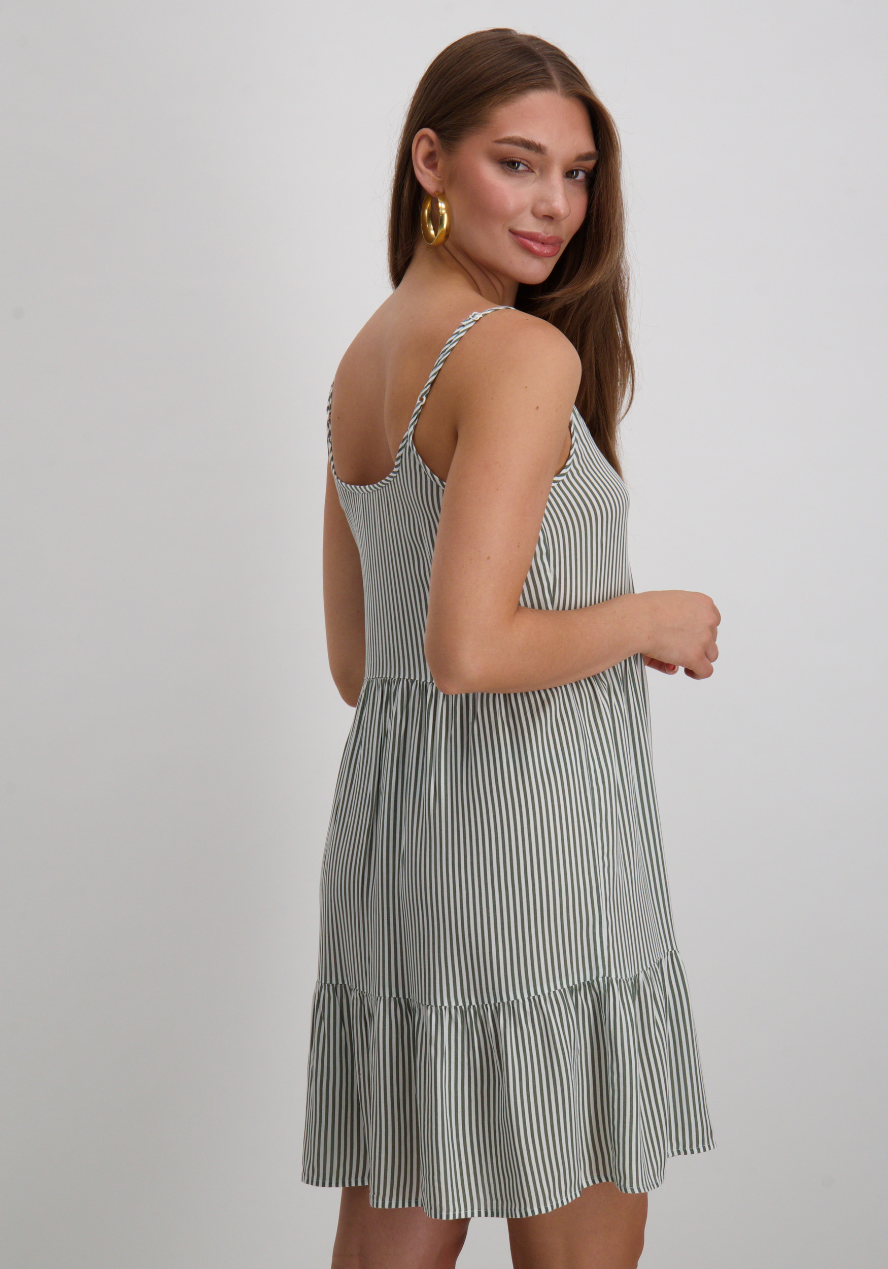 Vero moda Jurk Bumpy 10325283 Midden groen