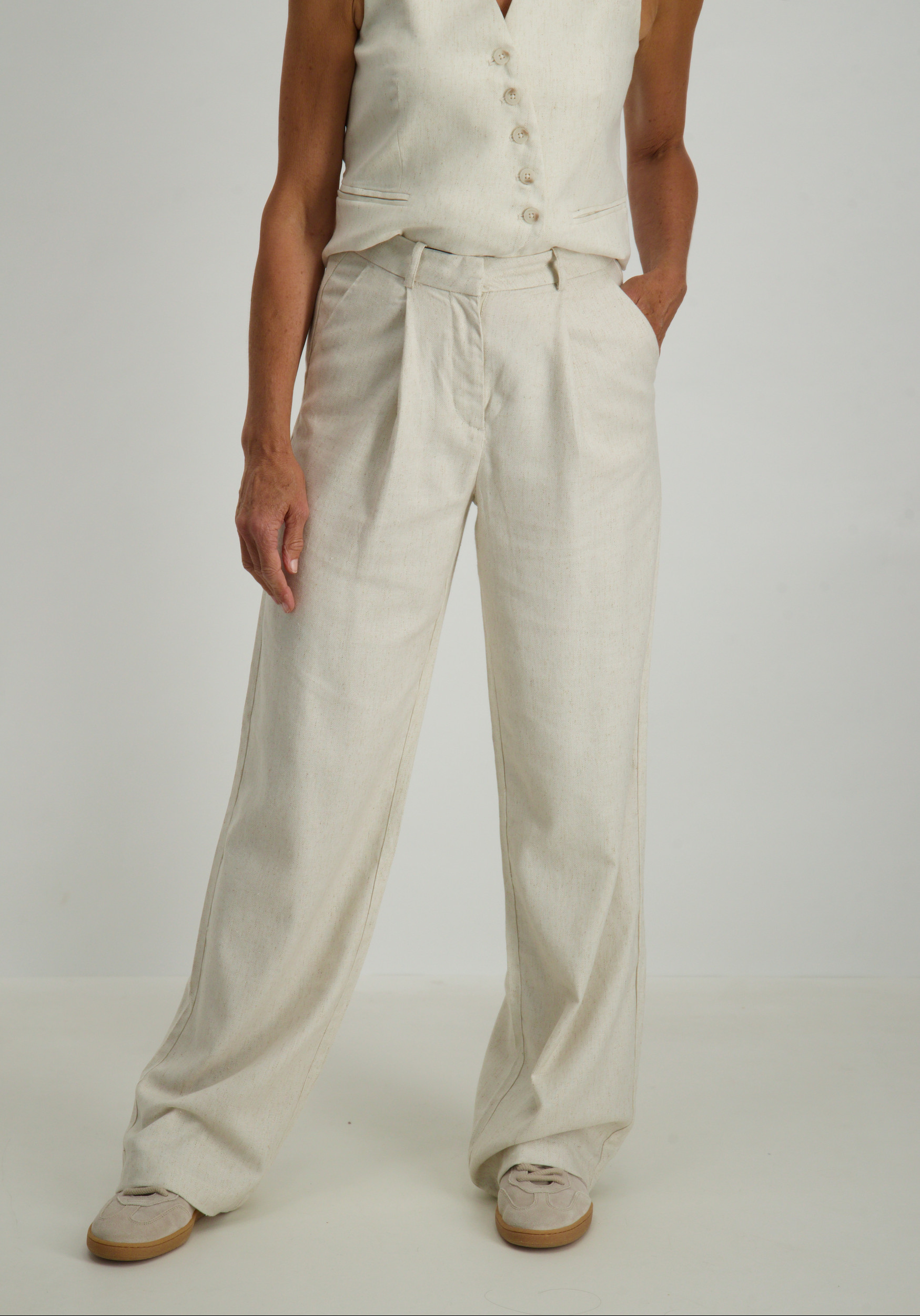 Vero moda Broek Soffie 10324711 Beige