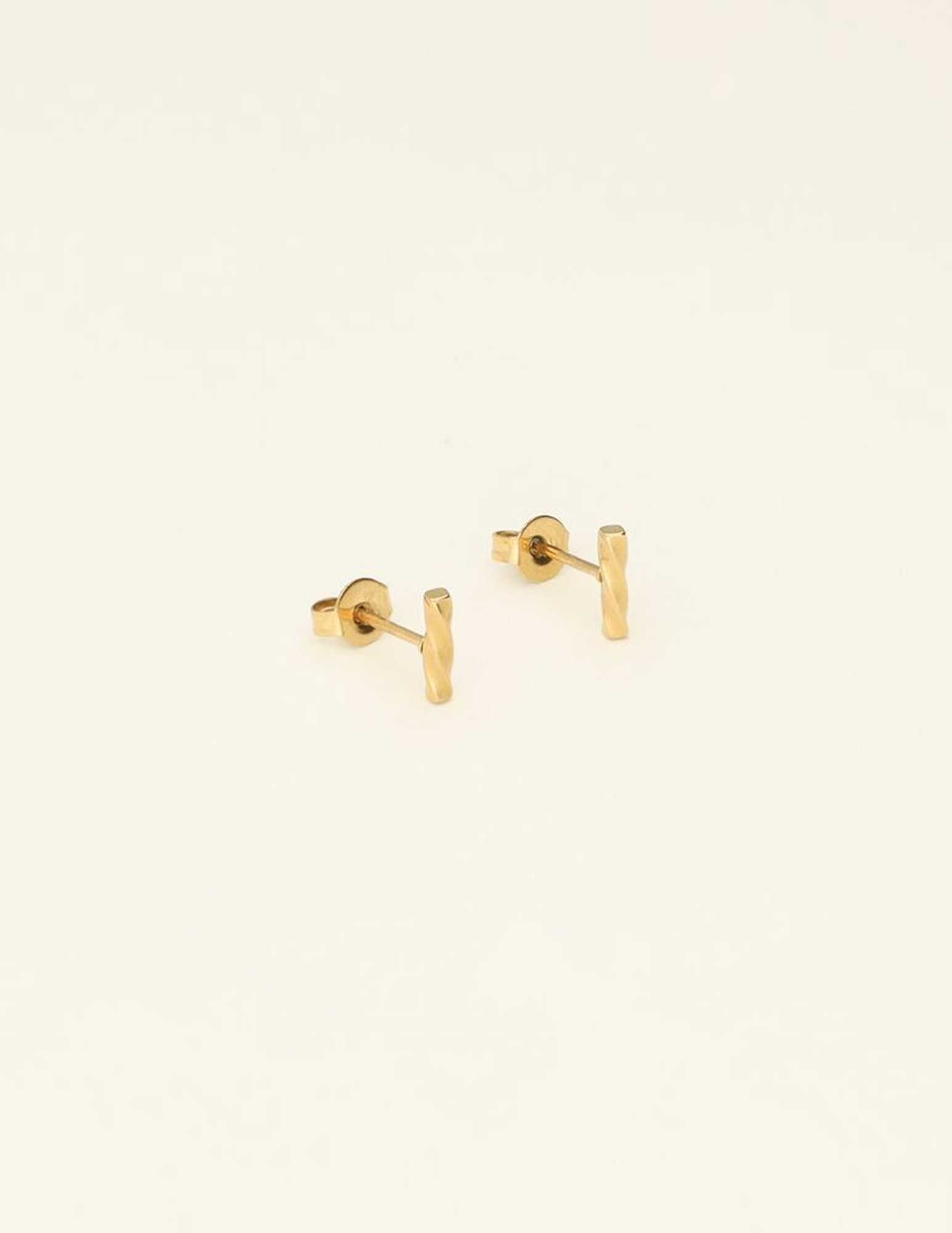 My Jewellery Studs gedraaid MJ08525 Goud