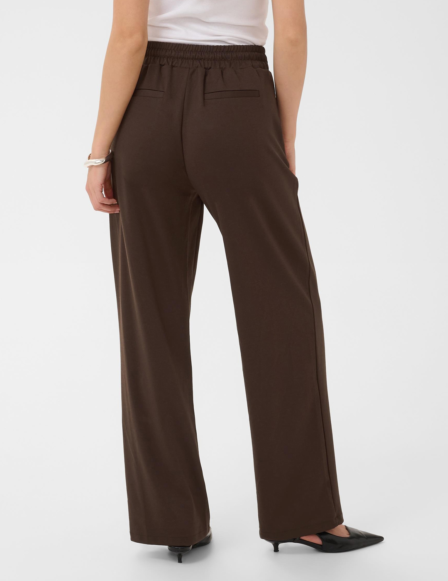 Kaffe Clothing Broek Jenny 10508621 Donker bruin