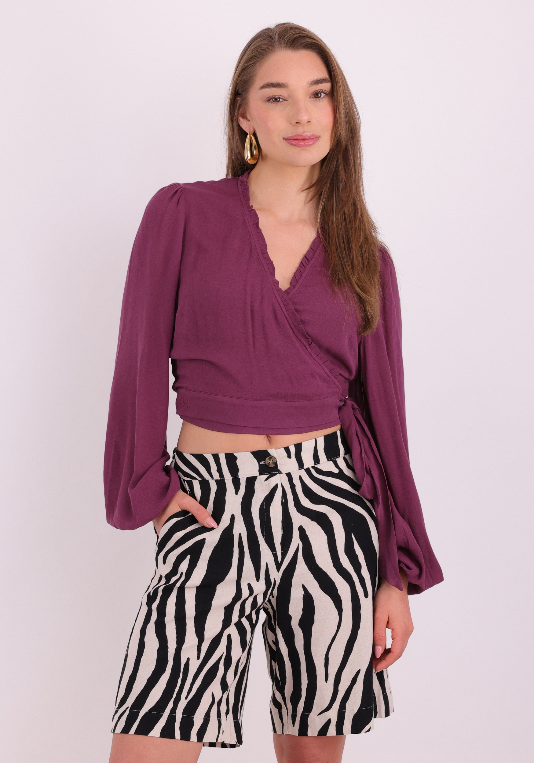 Harper & Yve Blouse Flora HS6P610 Paars