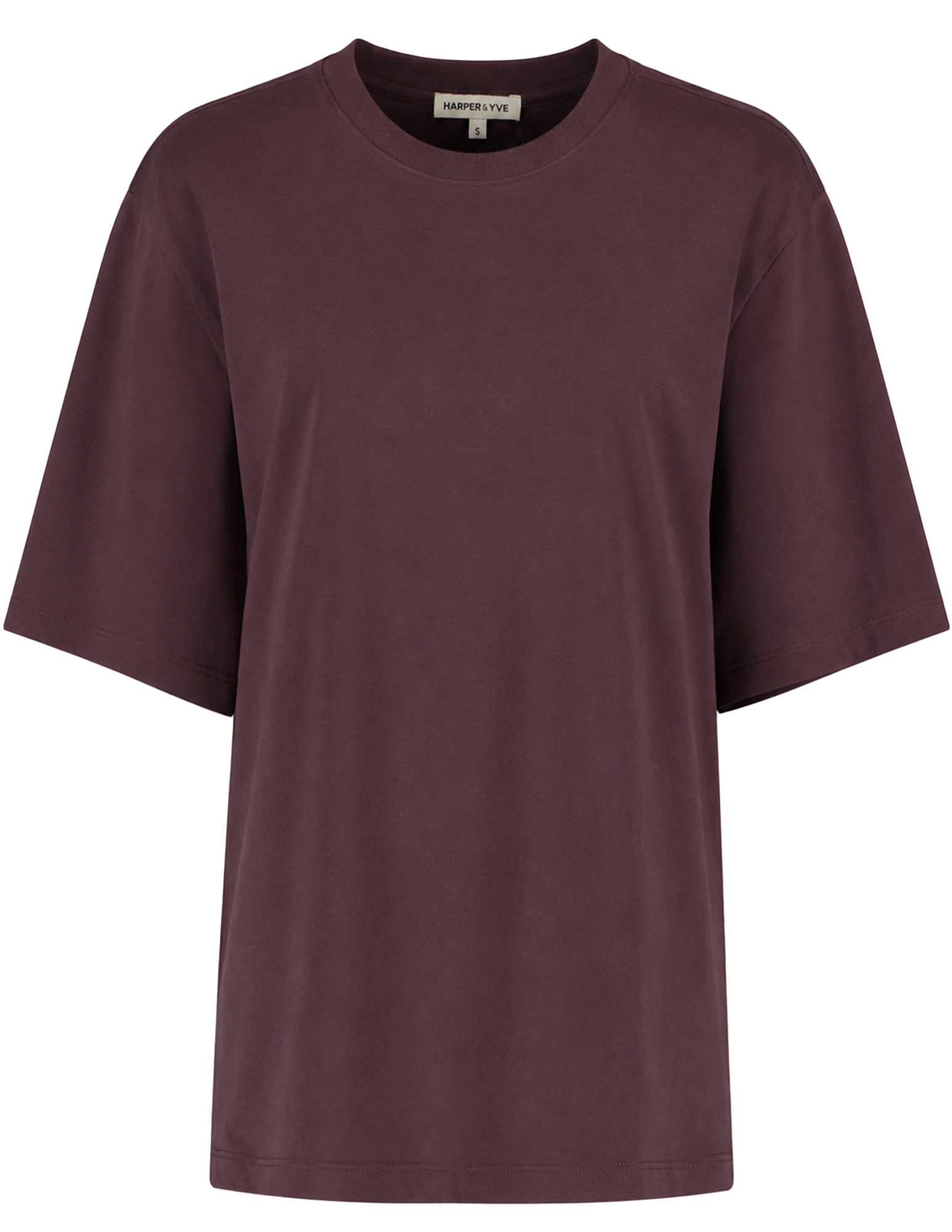 Harper & Yve T-shirt Chill but glam AW6Y304 Donker Paars