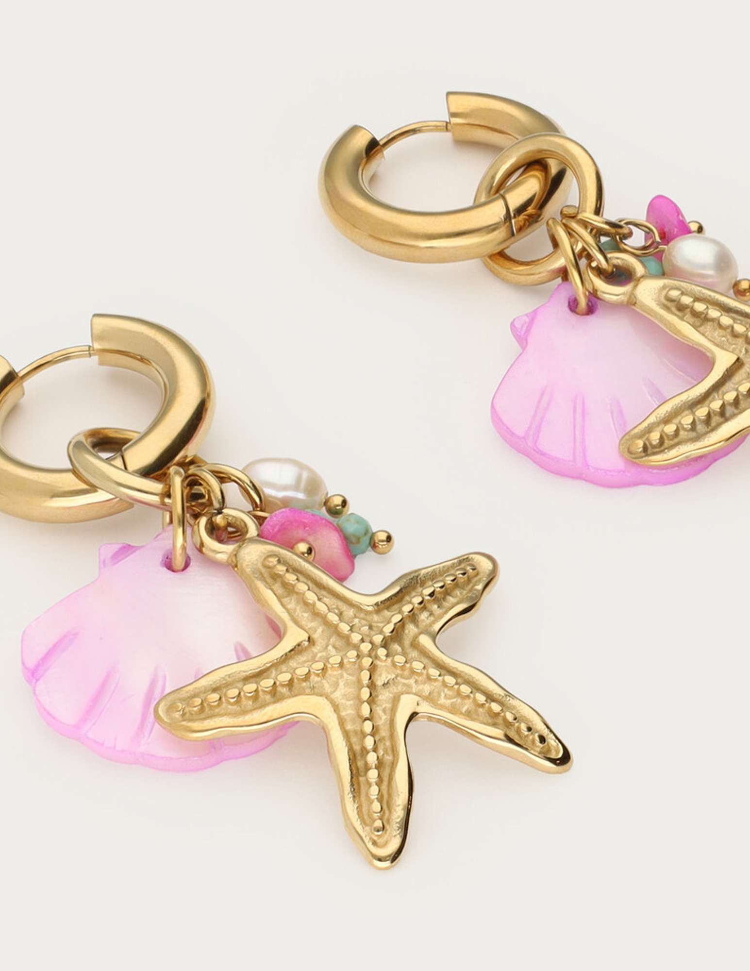 My Jewellery Fruits de Mer oorringen met zeester MJ13162 Goud