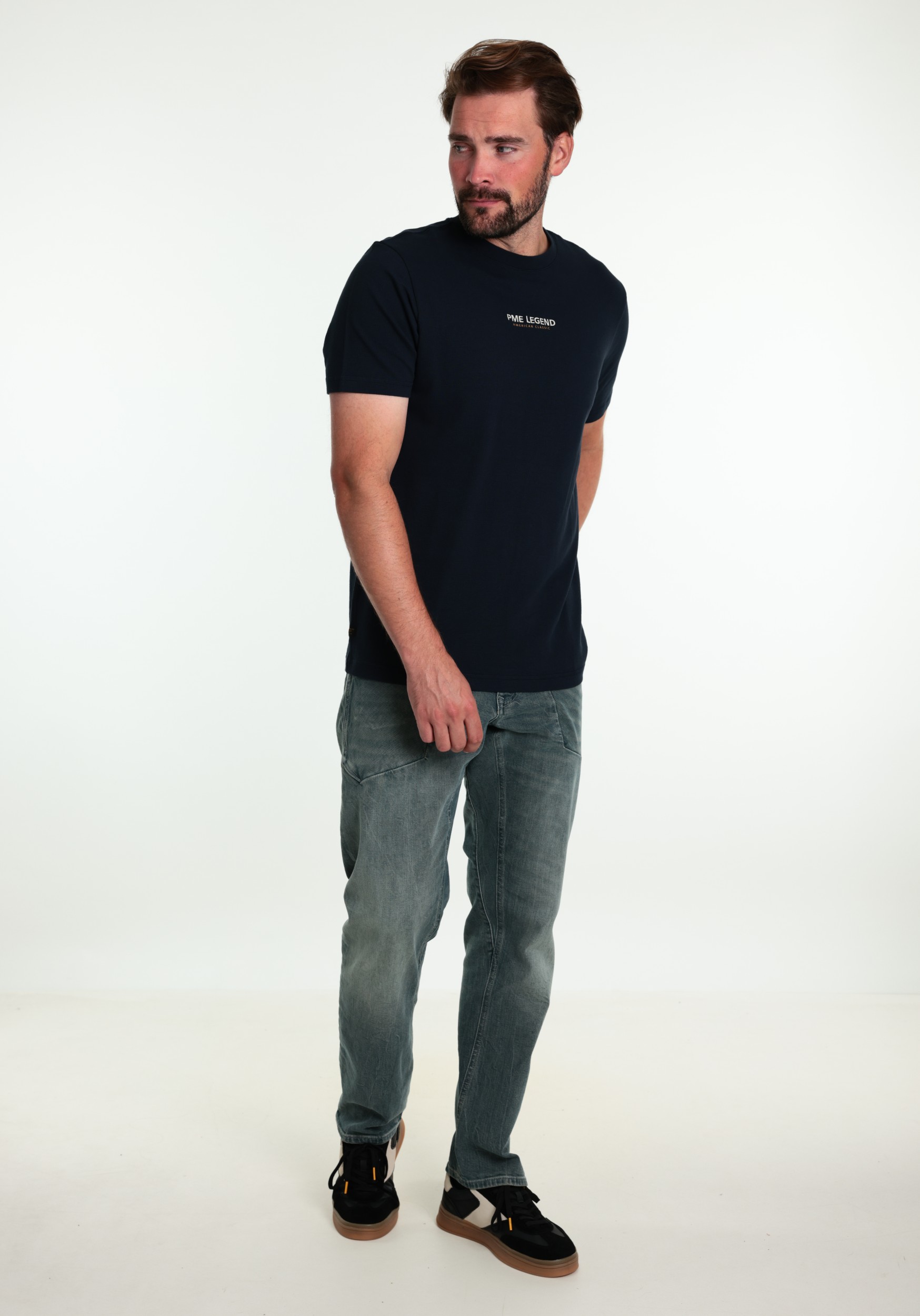 PME Legend T-shirt PTSS2608564 Donker blauw