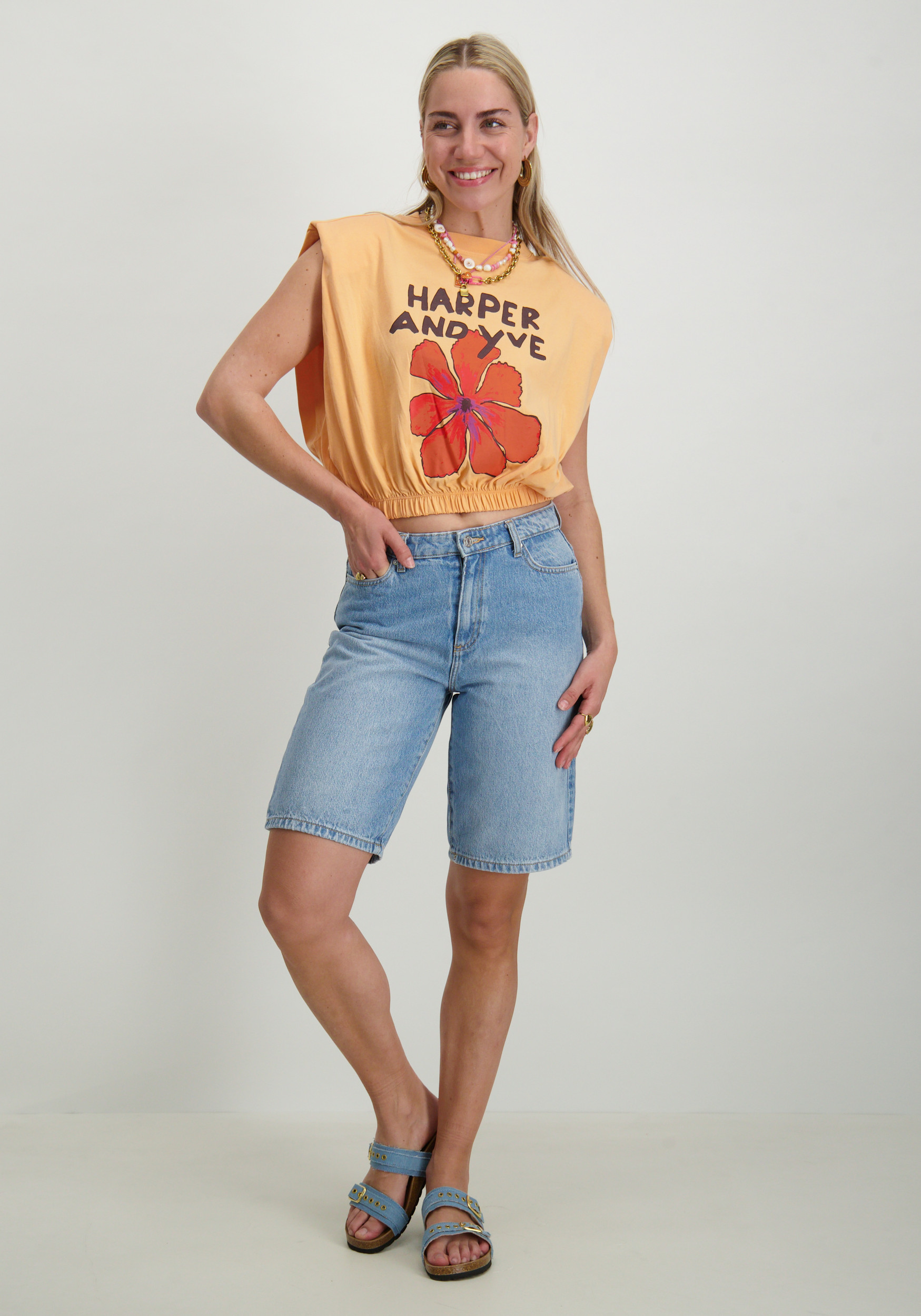 Harper & Yve Top Muscle HS25Y304 Oranje