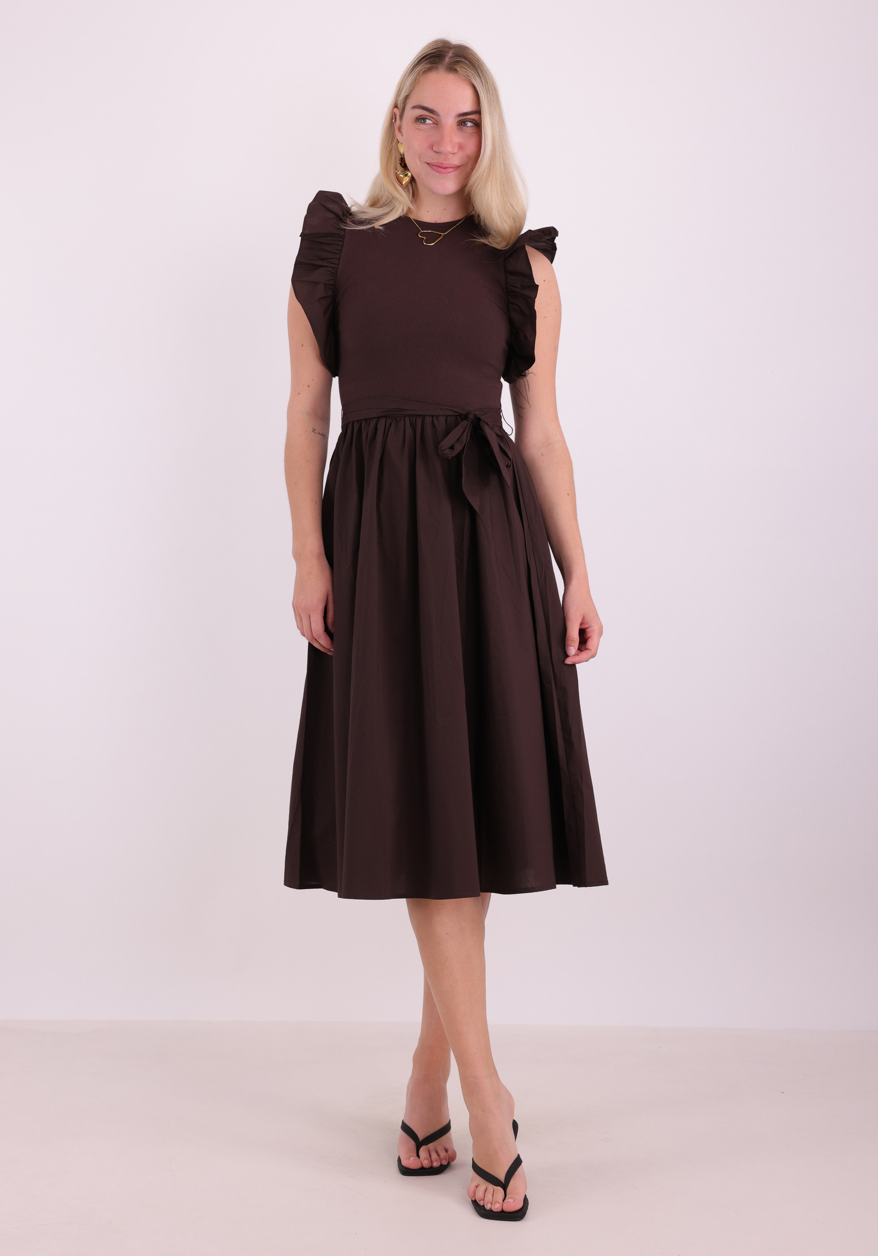 ONLY Jurk Avalora 15381147 Donker bruin
