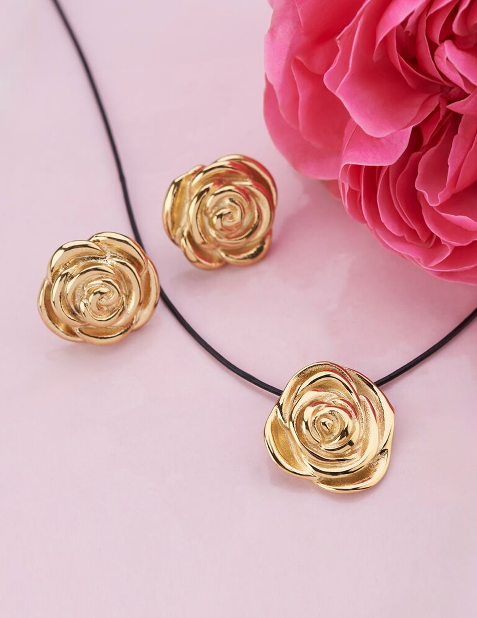 My Jewellery Vintage studs roos MJ11262 Goud