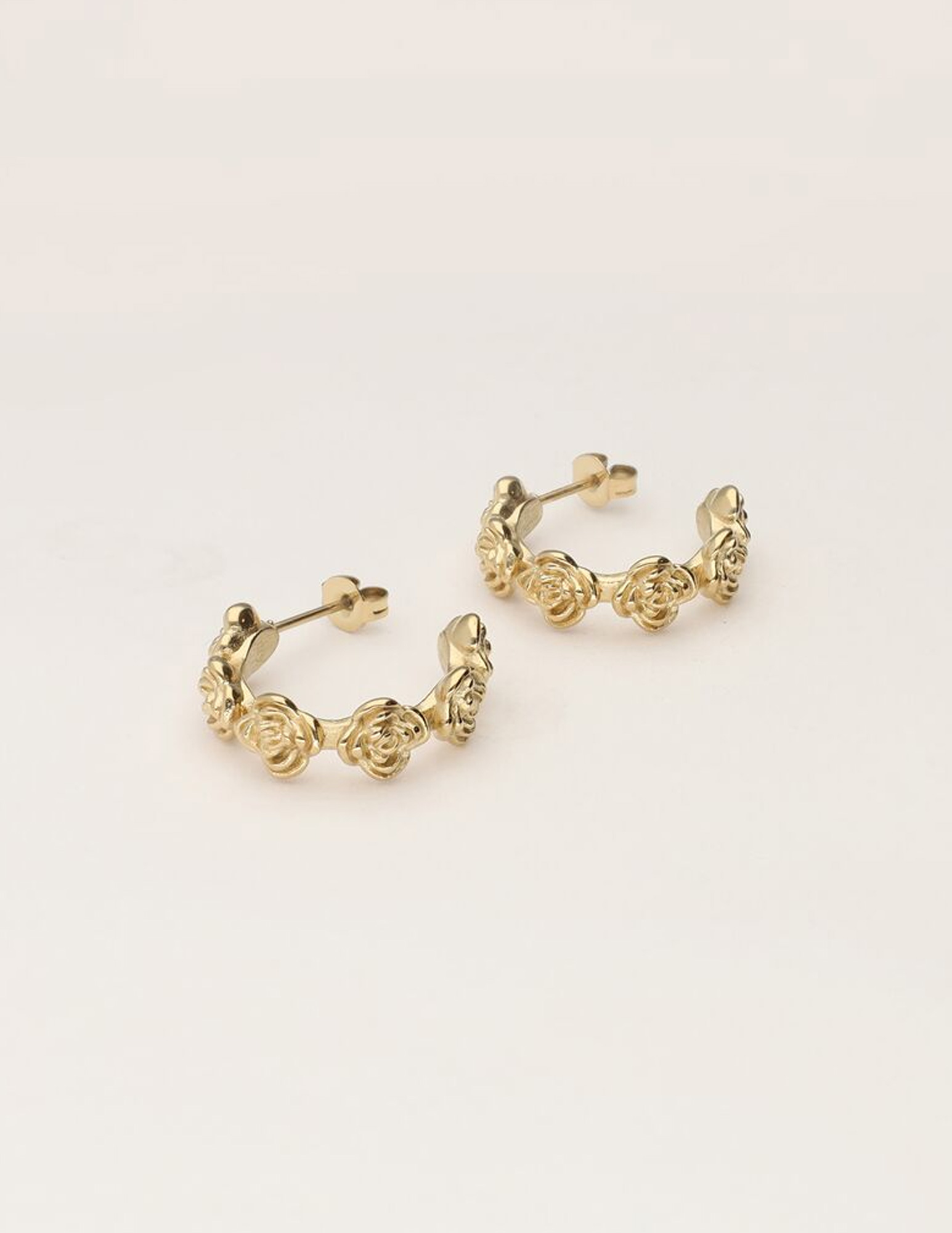 My Jewellery Vintage oorringen met rozen MJ11266 Goud