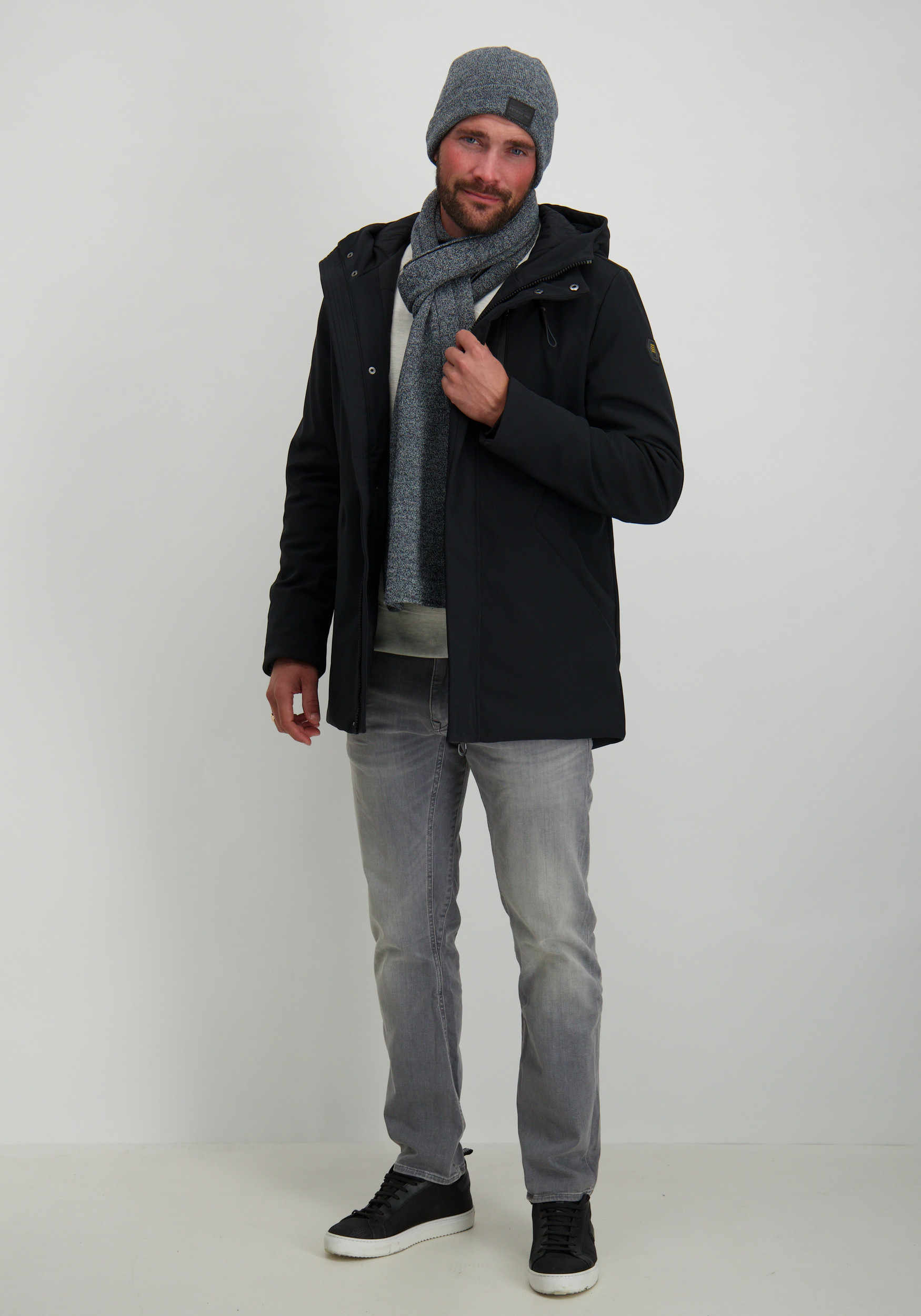 Petrol Sjaal M-3040-SCR827 Donker blauw