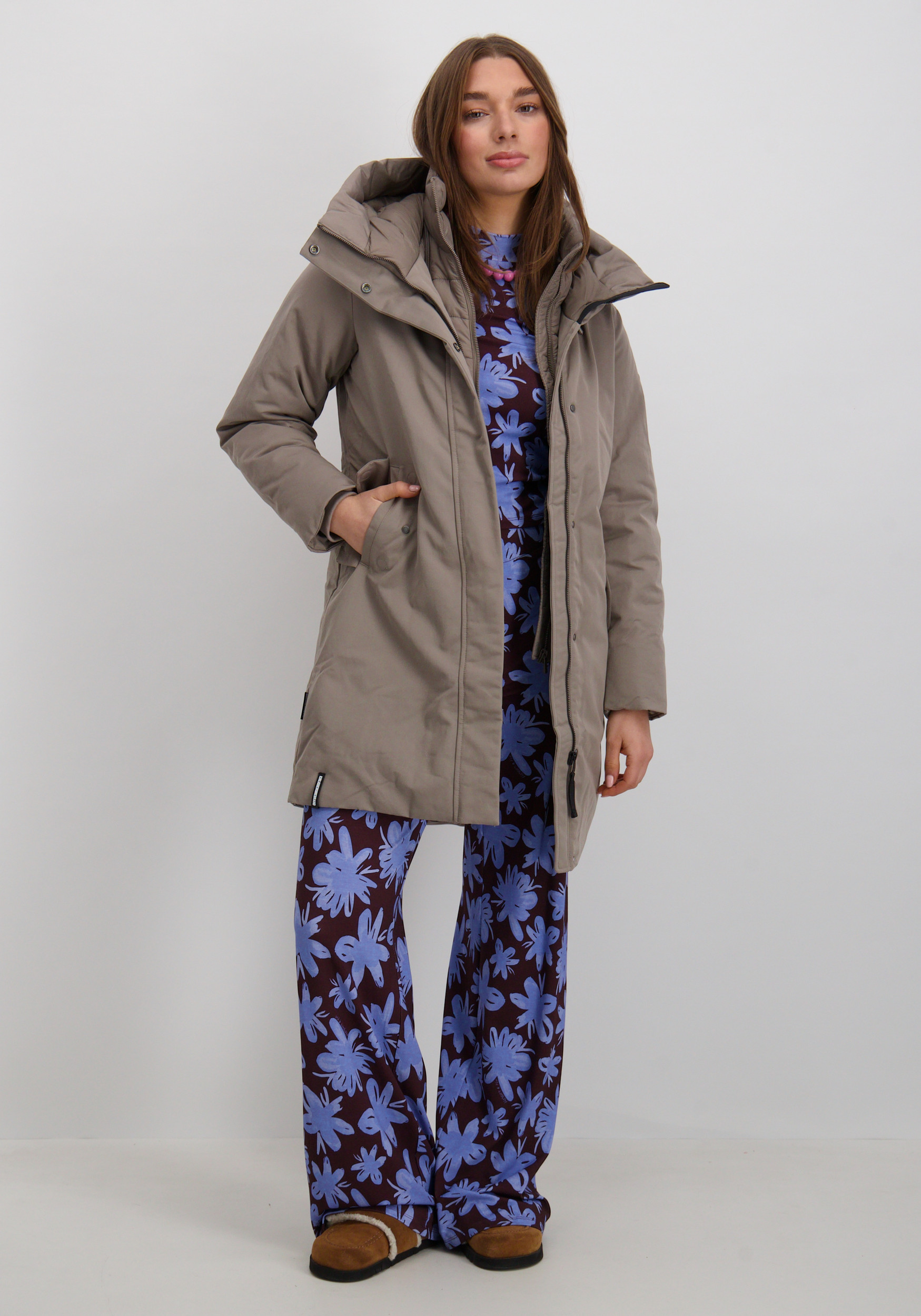 KHUJO Winterjas Wedelia 1031CO253 Taupe