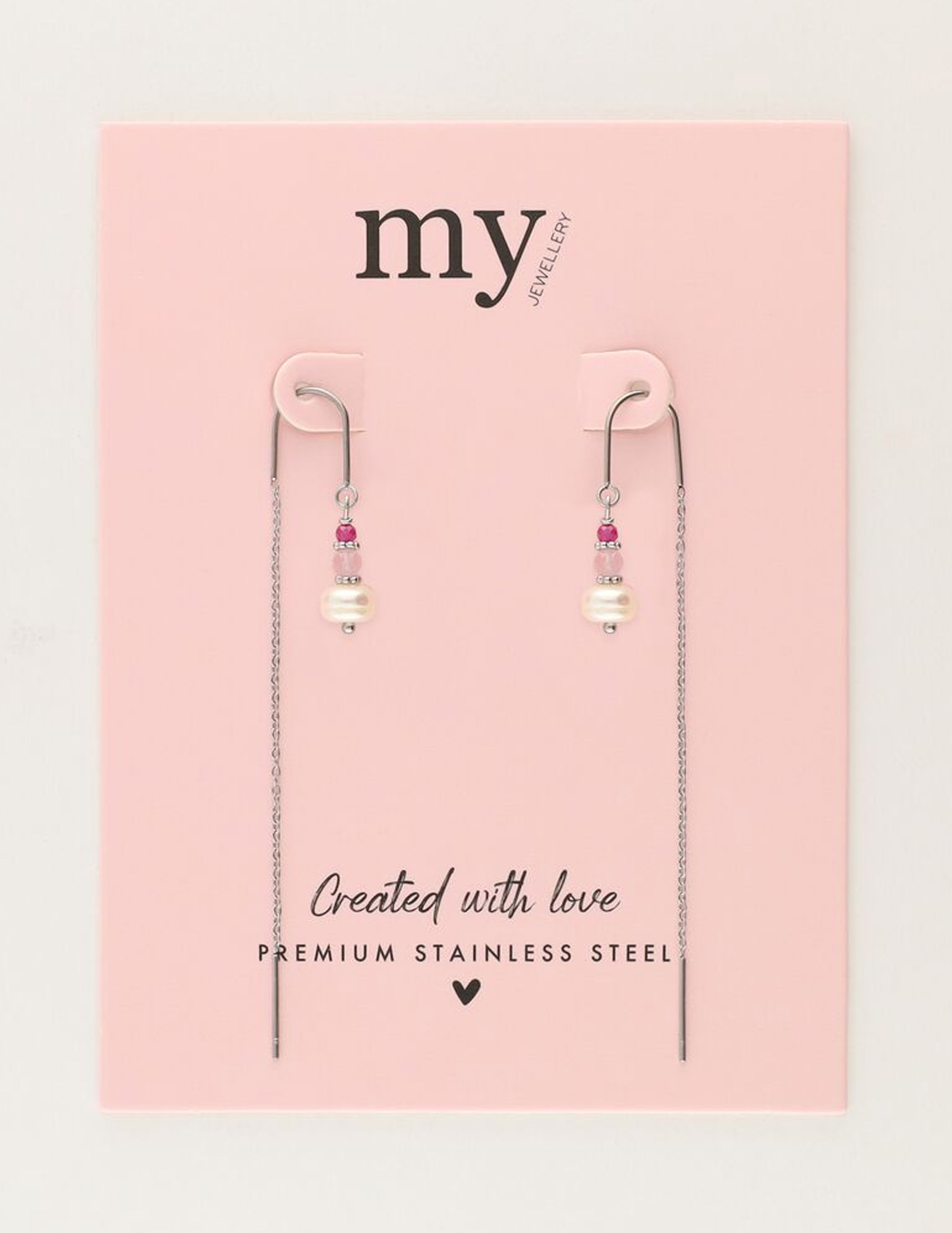 My Jewellery Oorhangers met kralen MJ11488 Zilver