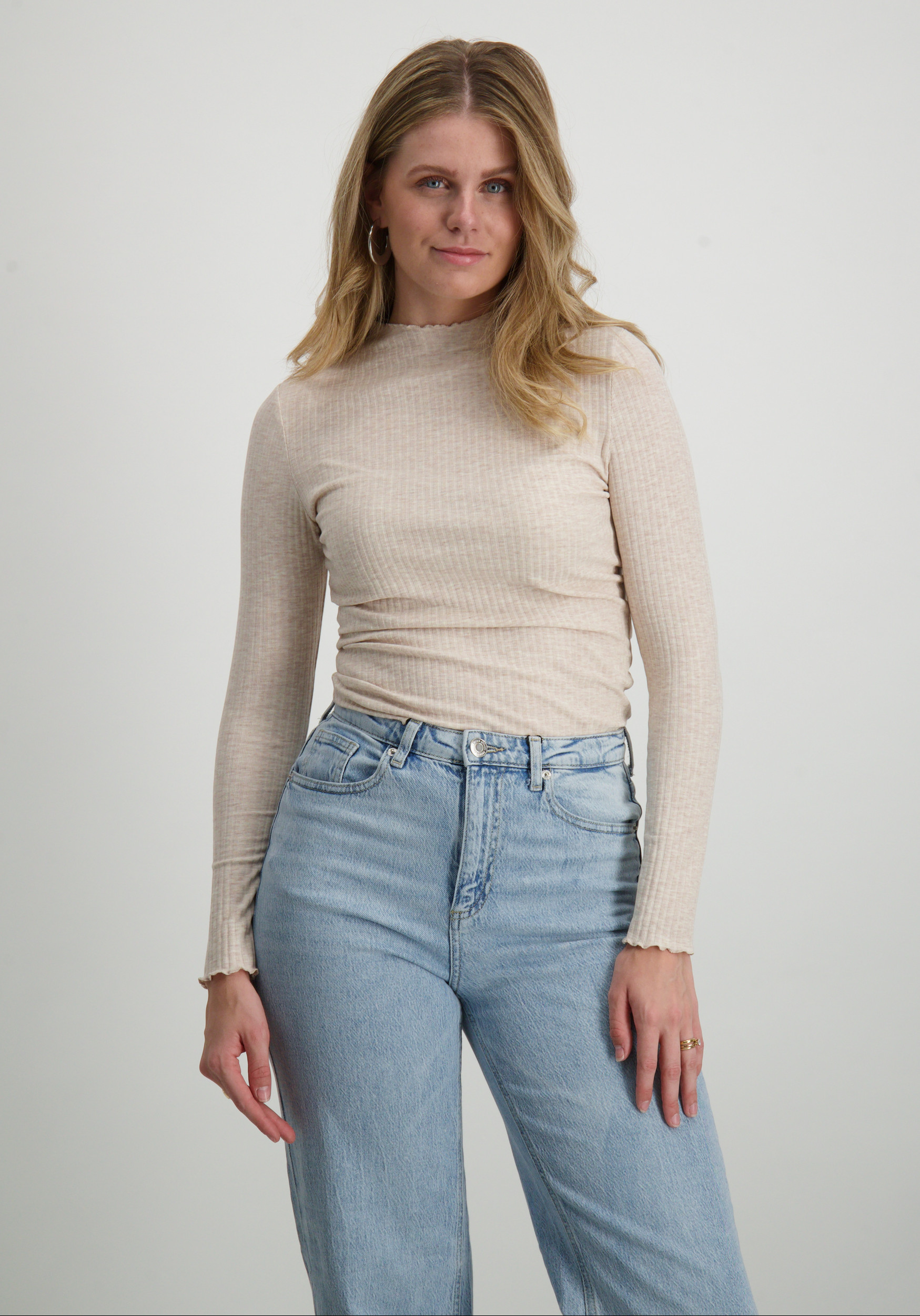 Only T-shirt Emma 15180040 Zand