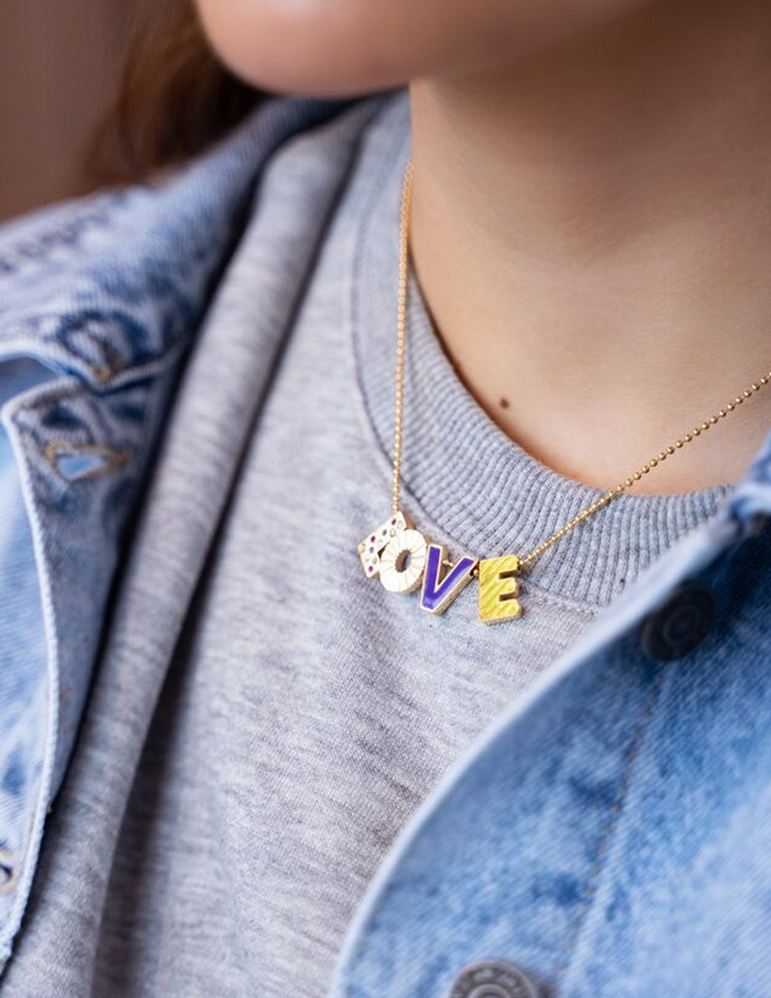 My Jewellery Ketting letters love MJ10190 Goud