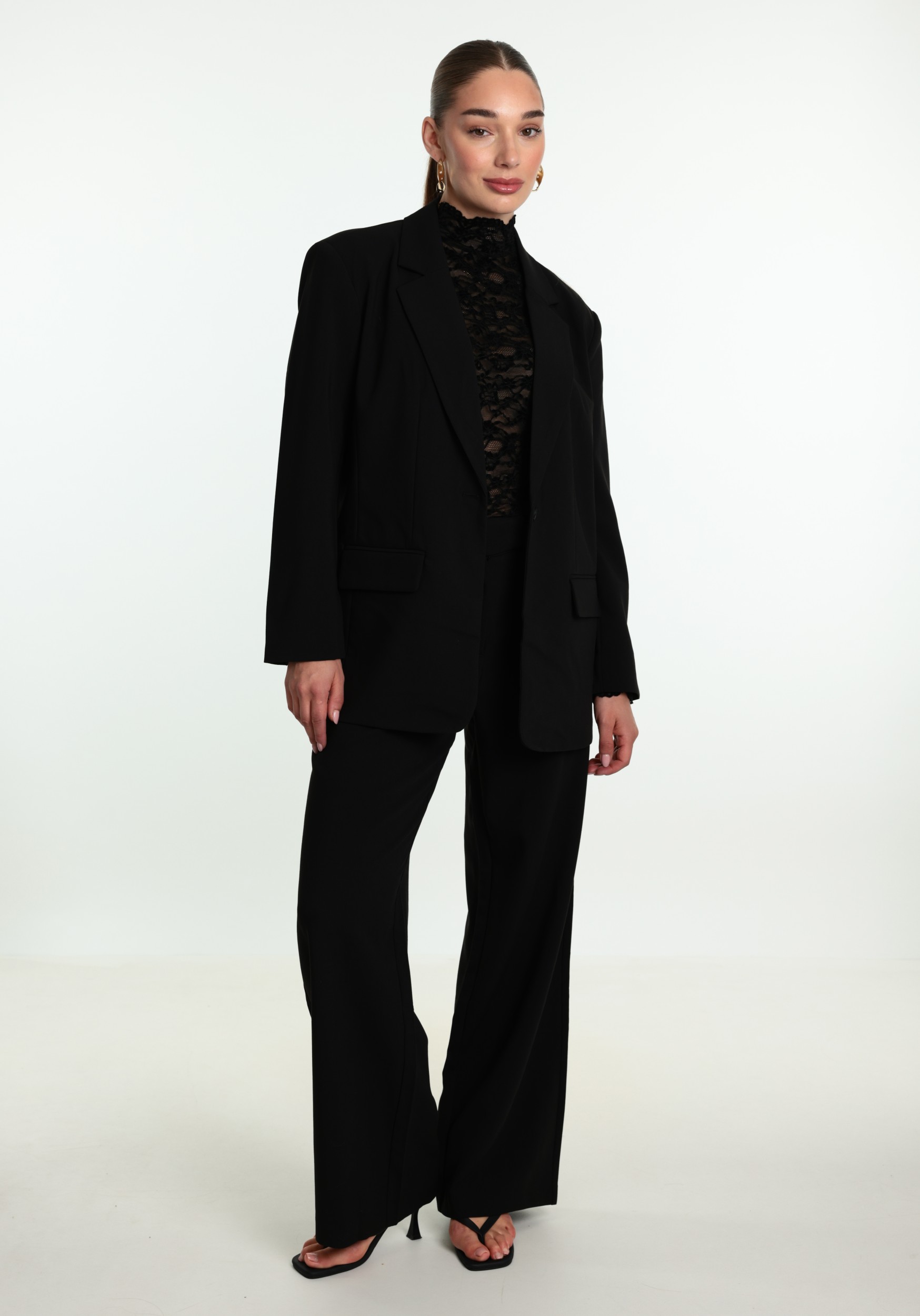 ONLY Broek Linda Raven 15371114 Zwart