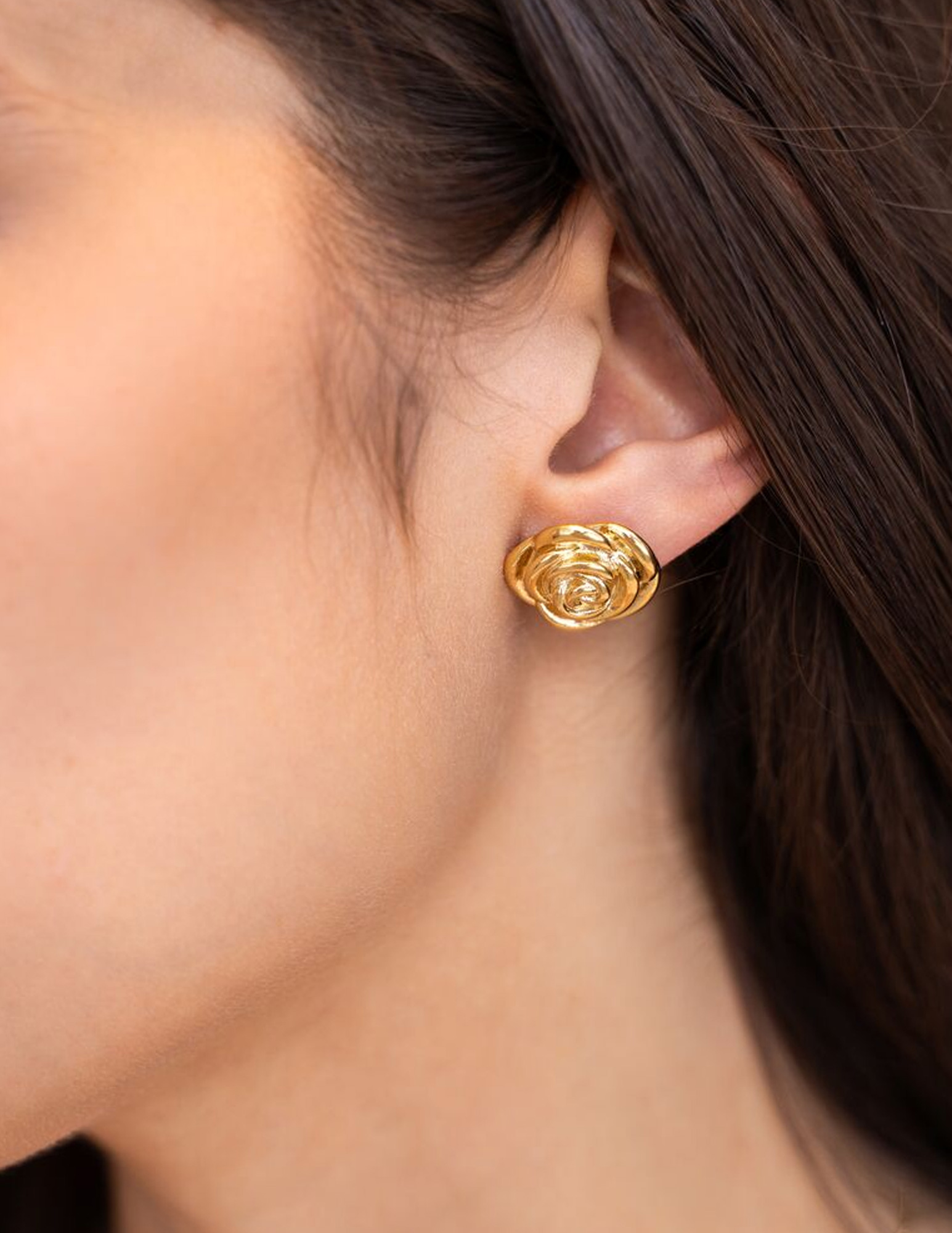 My Jewellery Vintage studs roos MJ11262 Goud