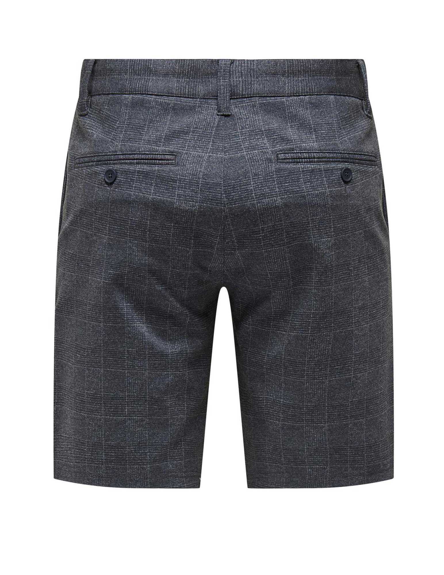 ONLY & SONS Korte broek Mark geruit 22028248 Donker blauw