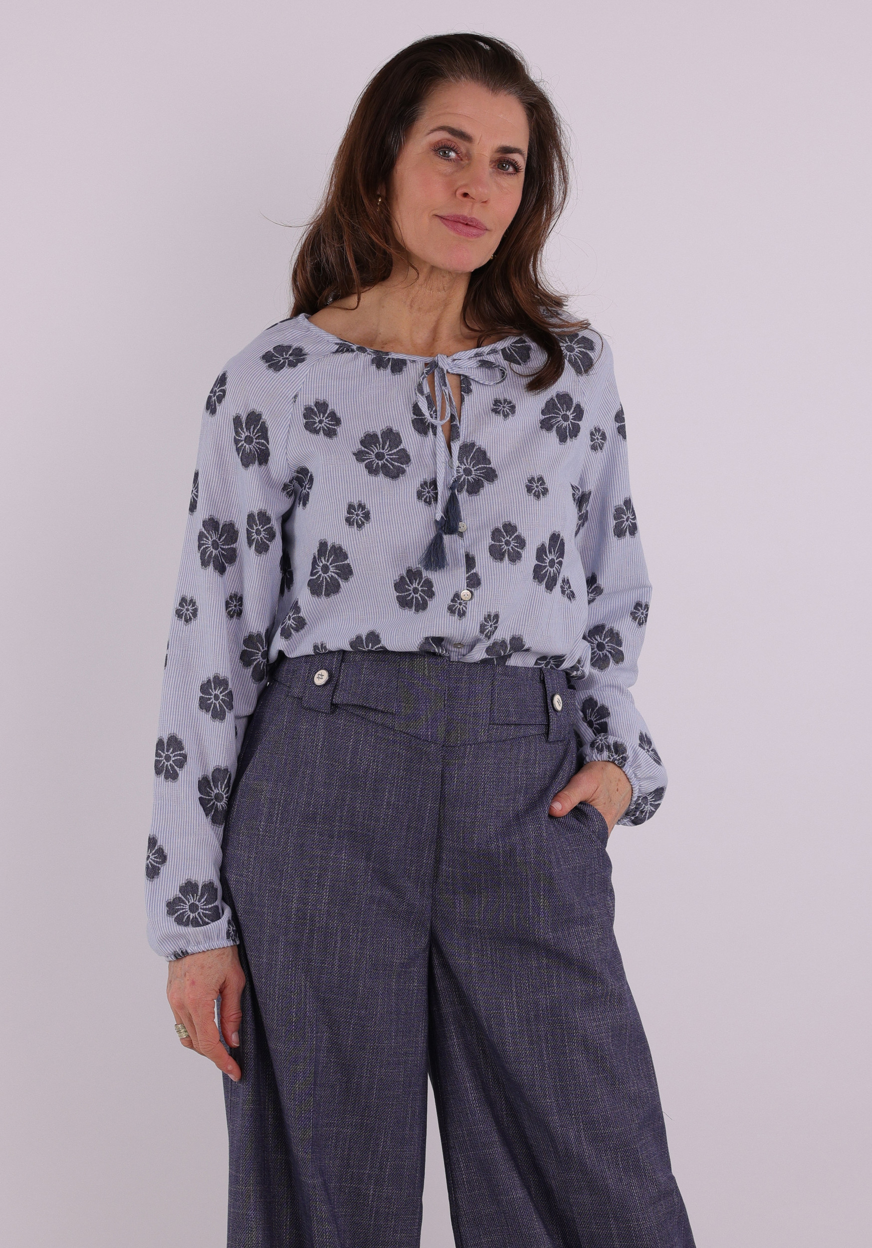 Geisha Blouse 63213-20 Licht blauw