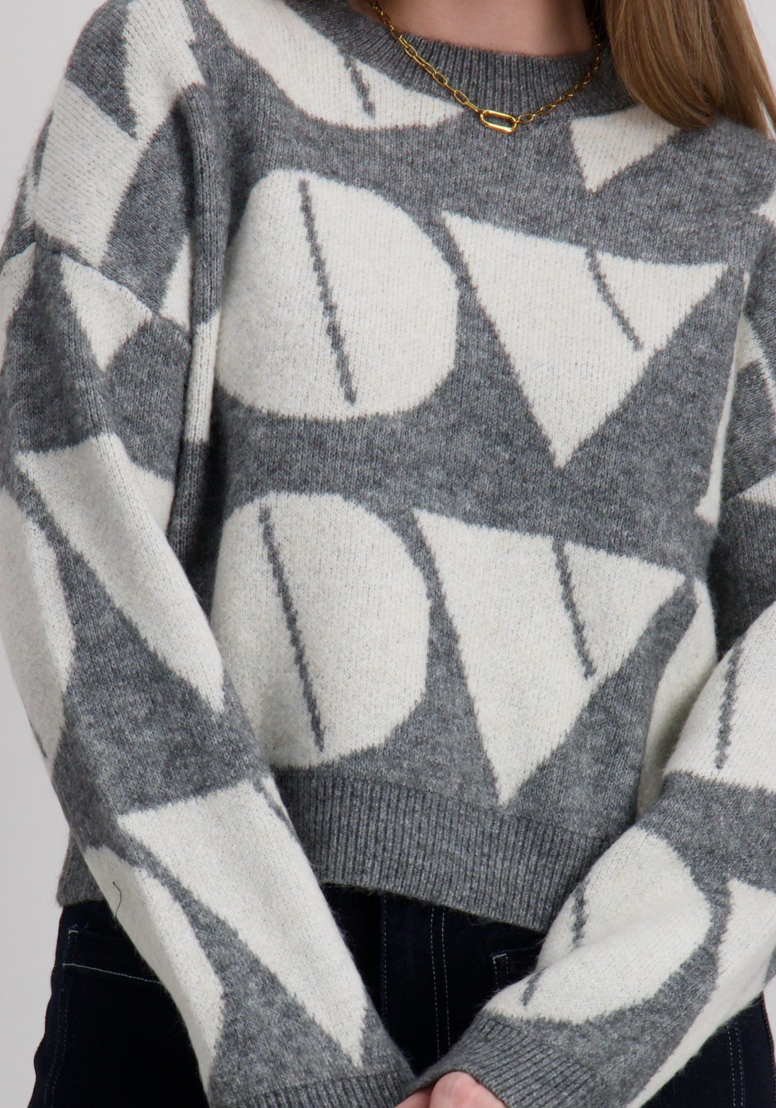 Vero moda Trui Love 10331432 Midden grijs