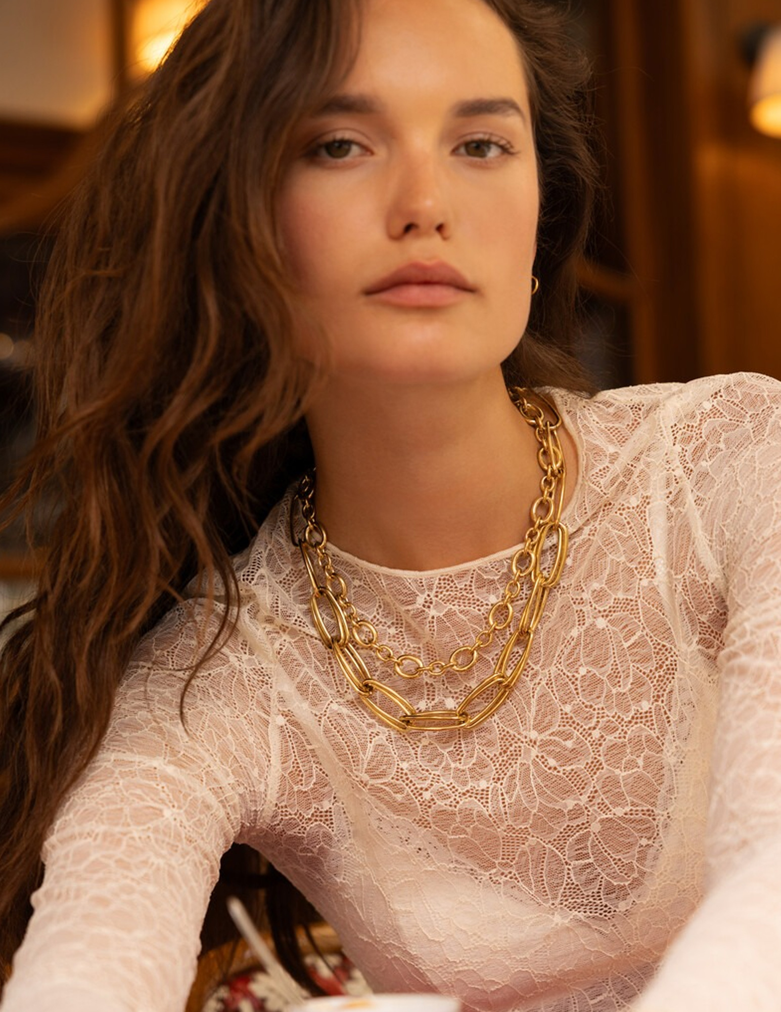 My Jewellery Bold statement schakelketting Jane MJ16911 Goud
