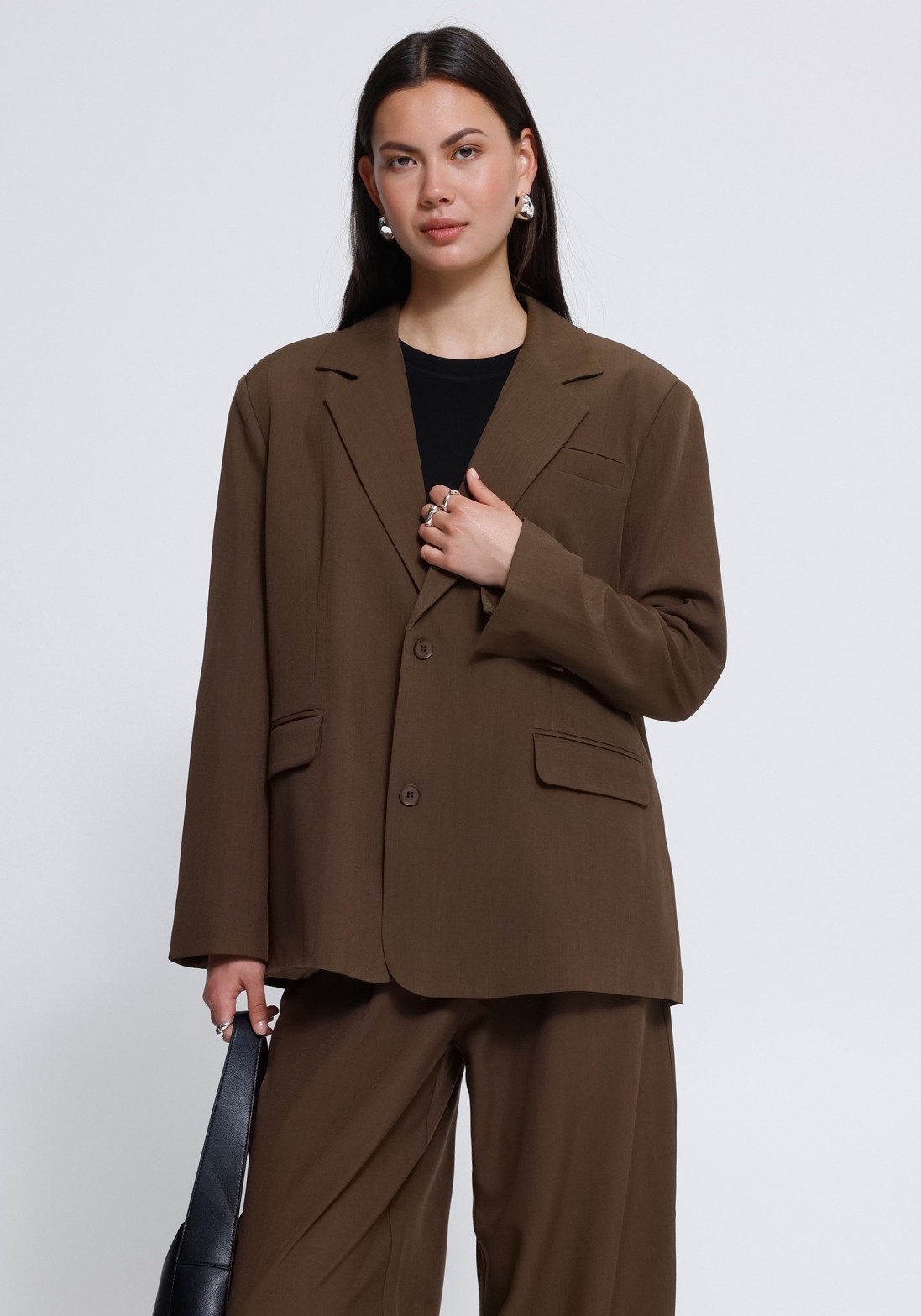 Ichi Blazer Fava 20125677 Donker bruin