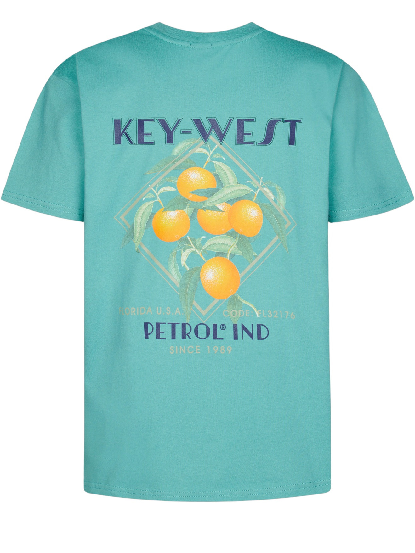 Petrol T-shirt M-1050-TSR649 Turquoise