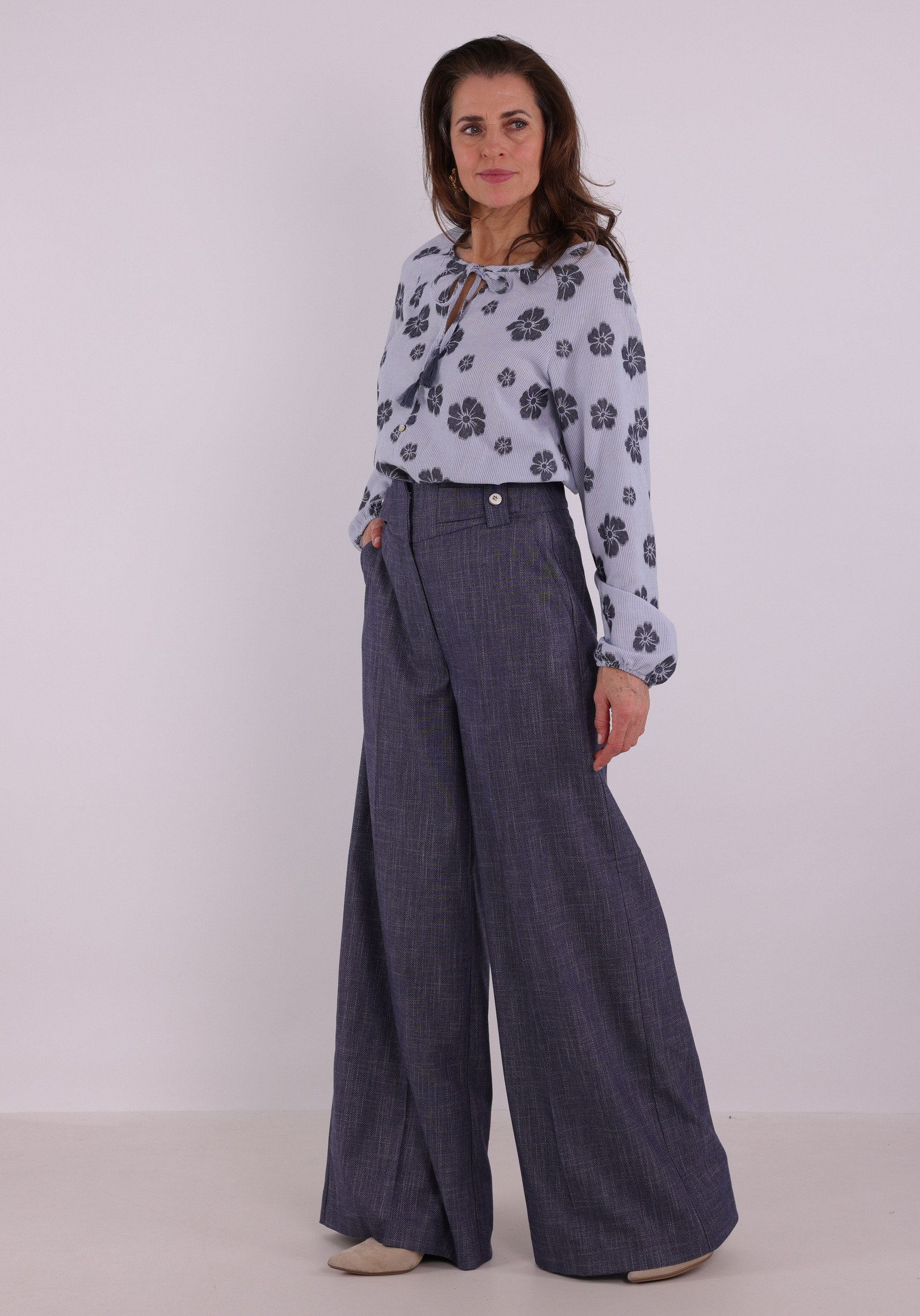 Geisha Blouse 63213-20 Licht blauw